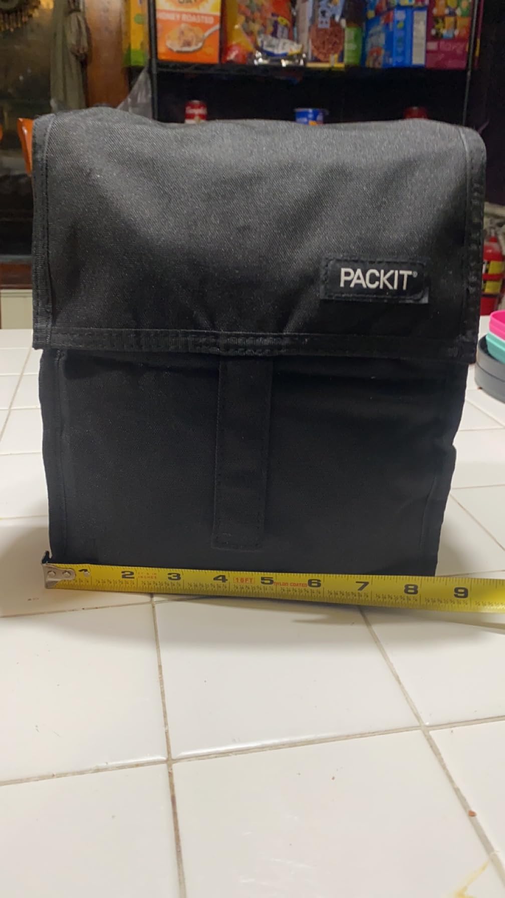 PackIt Freezable Lunch Bag, Black, Built with EcoFreeze Technology, Foldable, Reusable, Zip and Fold Closure with Buckle Handle, Perfect for School and Office Lunches customer photo 2
