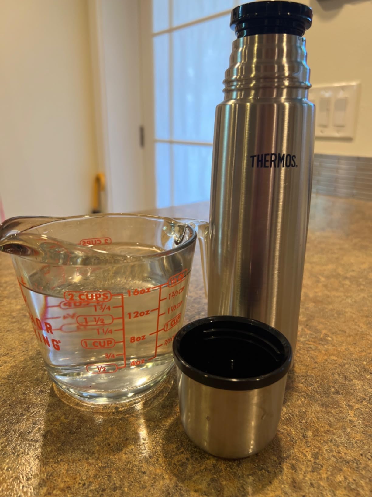 Thermos Vacuum Insulated 16 Ounce Compact Stainless Steel Beverage Bottle customer photo 1