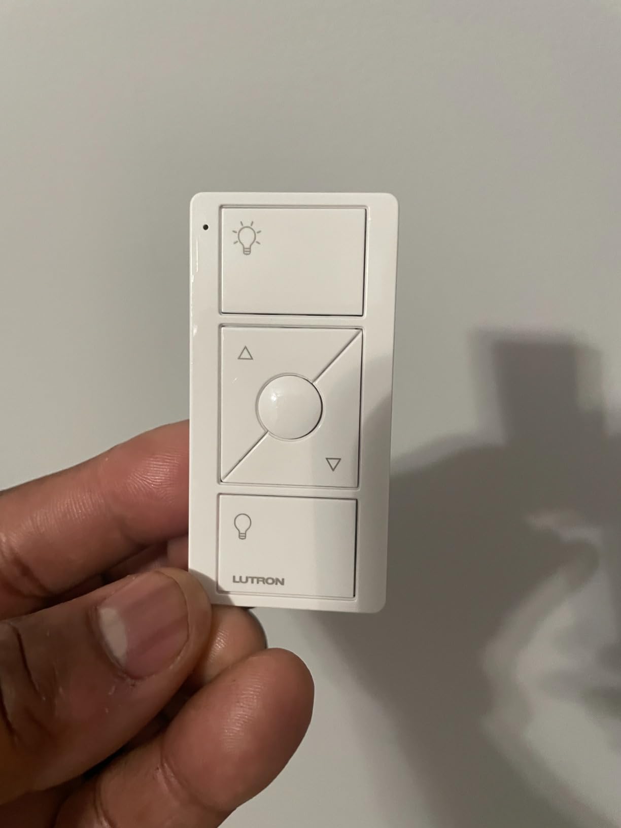 Lutron Caseta Smart Dimmer Switch (Smart Hub Required), No Neutral Required, for Dimmable LED Lights, 150 Watt, Single-Pole/3-Way, PD-6WCL-WH, White customer photo 2