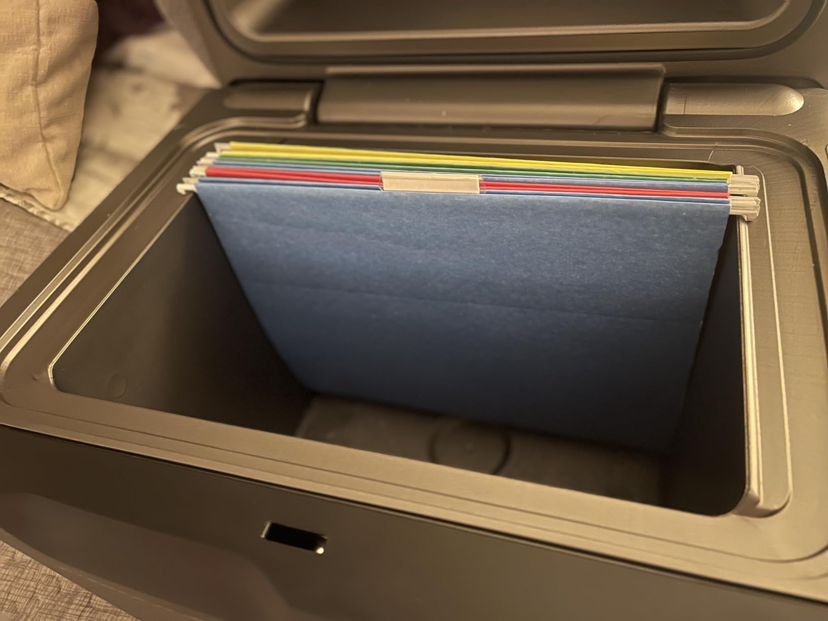 SentrySafe Fireproof and Waterproof Lock Box with Key Lock, FHW40100 File Safe with Carrying Handles for Documents, 0.66 Cubic Feet customer photo 1