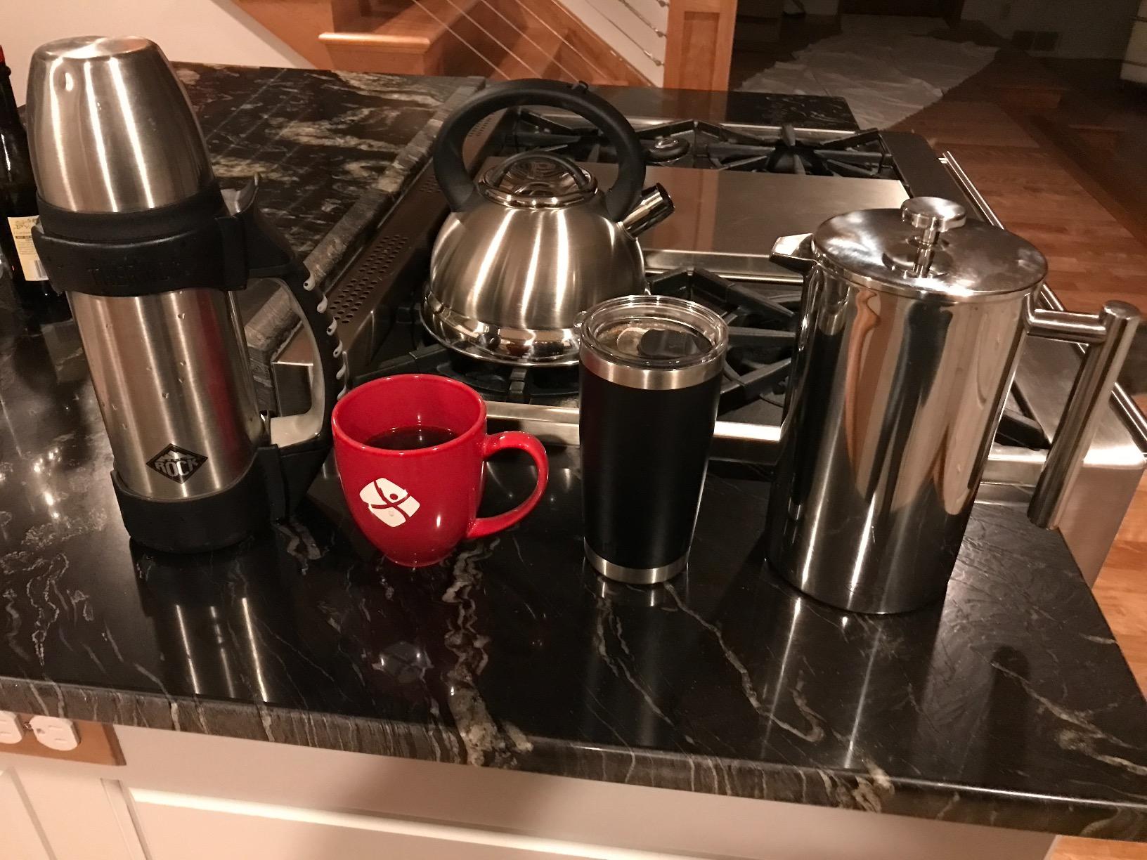 SterlingPro Non-Toxic Insulated Stainless Steel French Press Coffee Maker 34oz - Insulated Metal Double Wall Coffee Maker | Plastic Free | Cool-Touch | Mirror Finish | Makes up to 8 Cups / 4 Mugs customer photo 1