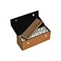 Alex Cramer Domino Set with Caramel Colored Leather Case - Professional Tournament Traveler - No Spinners Domino Set - 28 Indestructible Double Six Dominoes customer photo 1