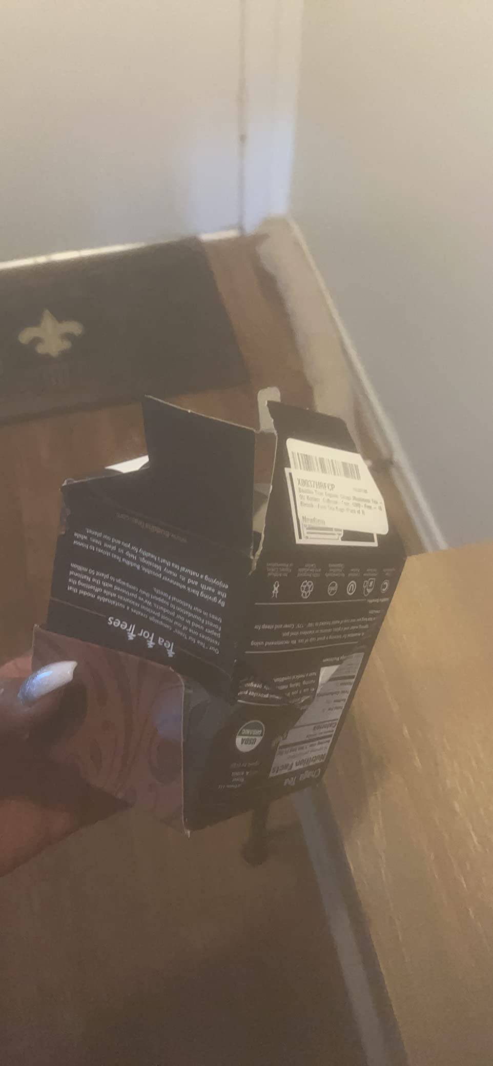 Buddha Teas Organic Chaga Tea - Herbal Tea, Microplastic & Caffeine Free | 18 ct. Earthy and smooth with mild vanilla-like notes. customer photo 1