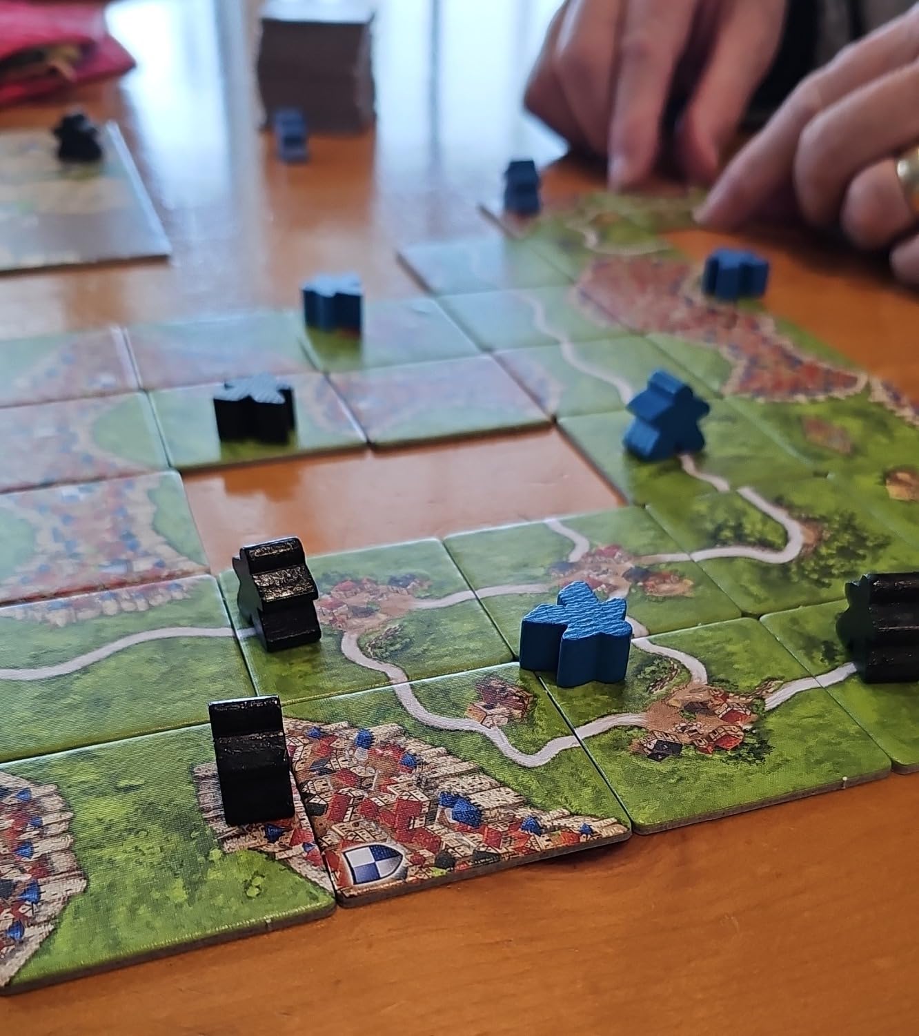 Carcassonne Tile Placement Strategy Board Game, 2-5 Players, 35 Min | For tile fans, build a medieval landscape, Meeple placement adds strategy each turn, Randomized tiles keep games different customer photo 1