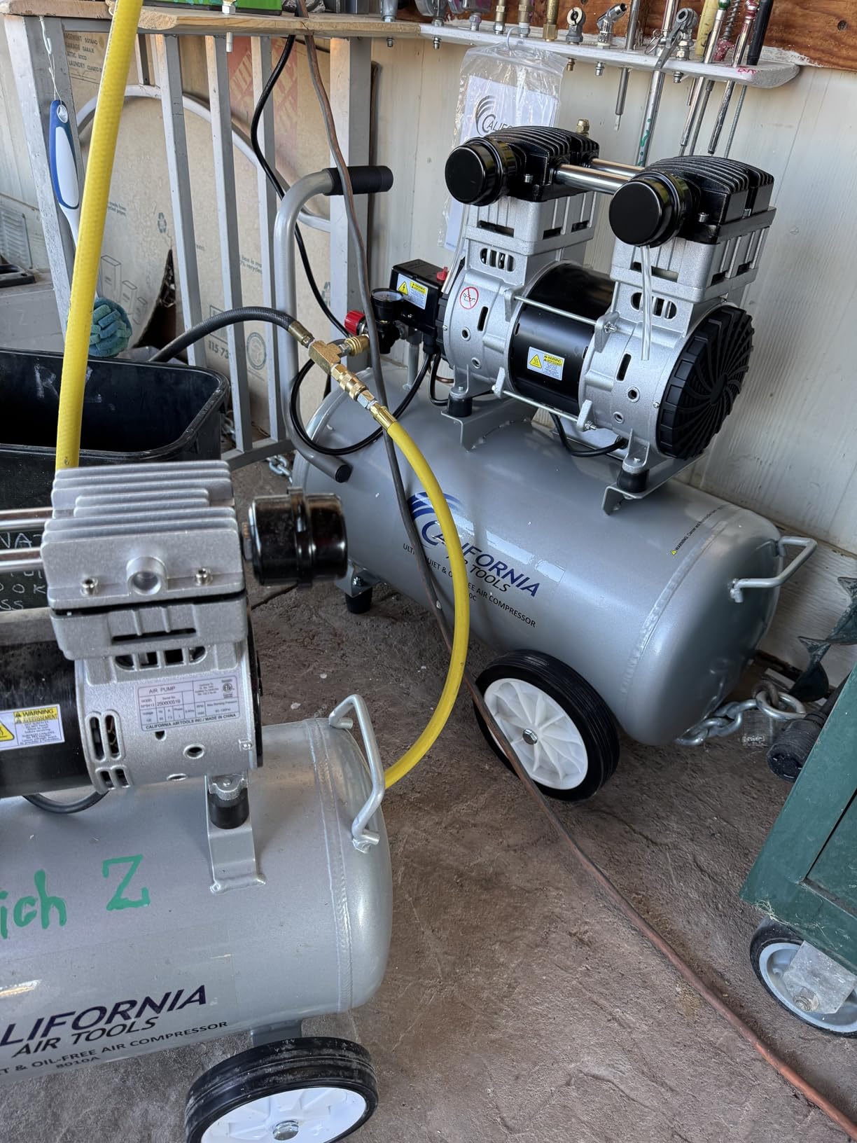 California Air Tools 15020C Powerful 2.0 HP Ultra Quiet and Oil-Free Air Compressor with Wheels, 15 Gallon Tank Capacity, 70 dB Noise Level customer photo 1