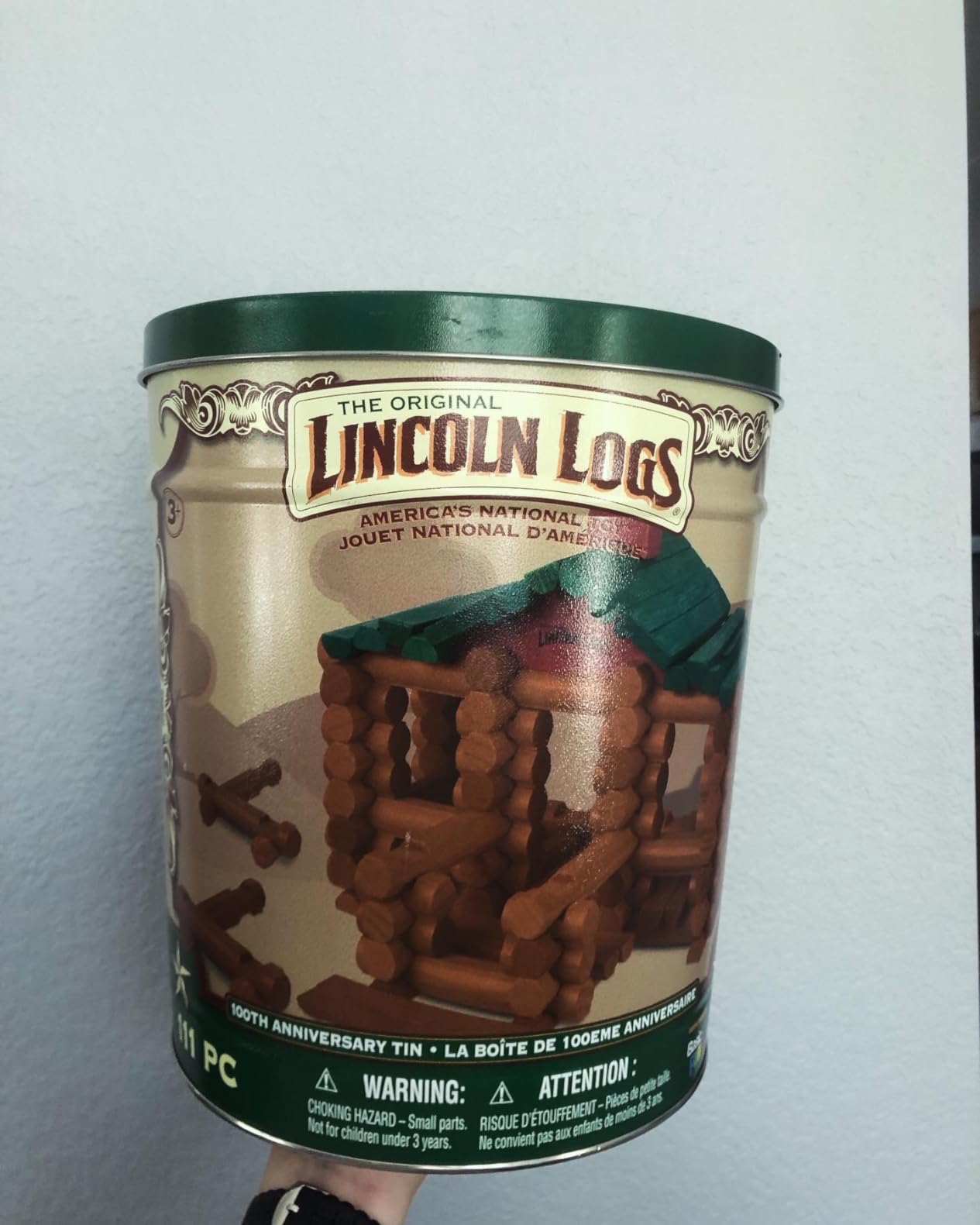 Lincoln Logs 100th Anniversary Tin customer photo 1