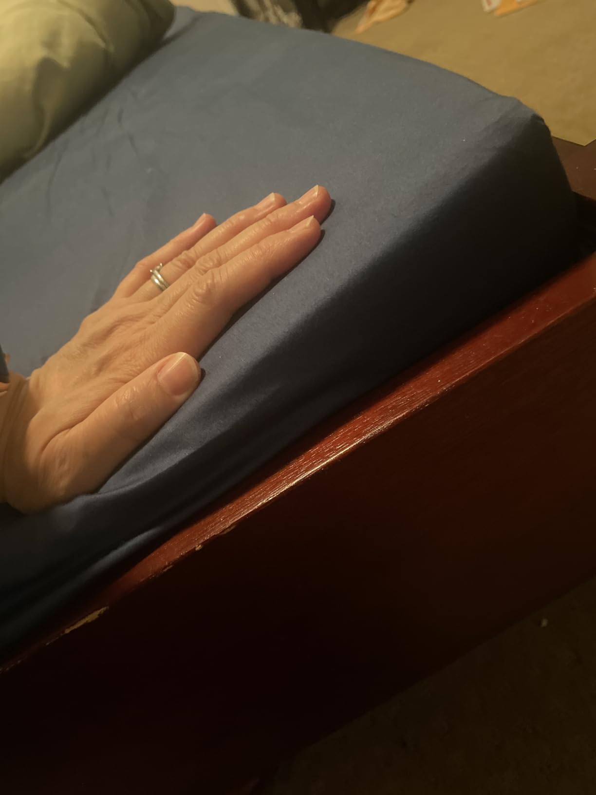 Pure Green Natural Latex Mattress Topper - Firm - 3 Inch - Queen Size (GOLS Certified Organic) customer photo 2