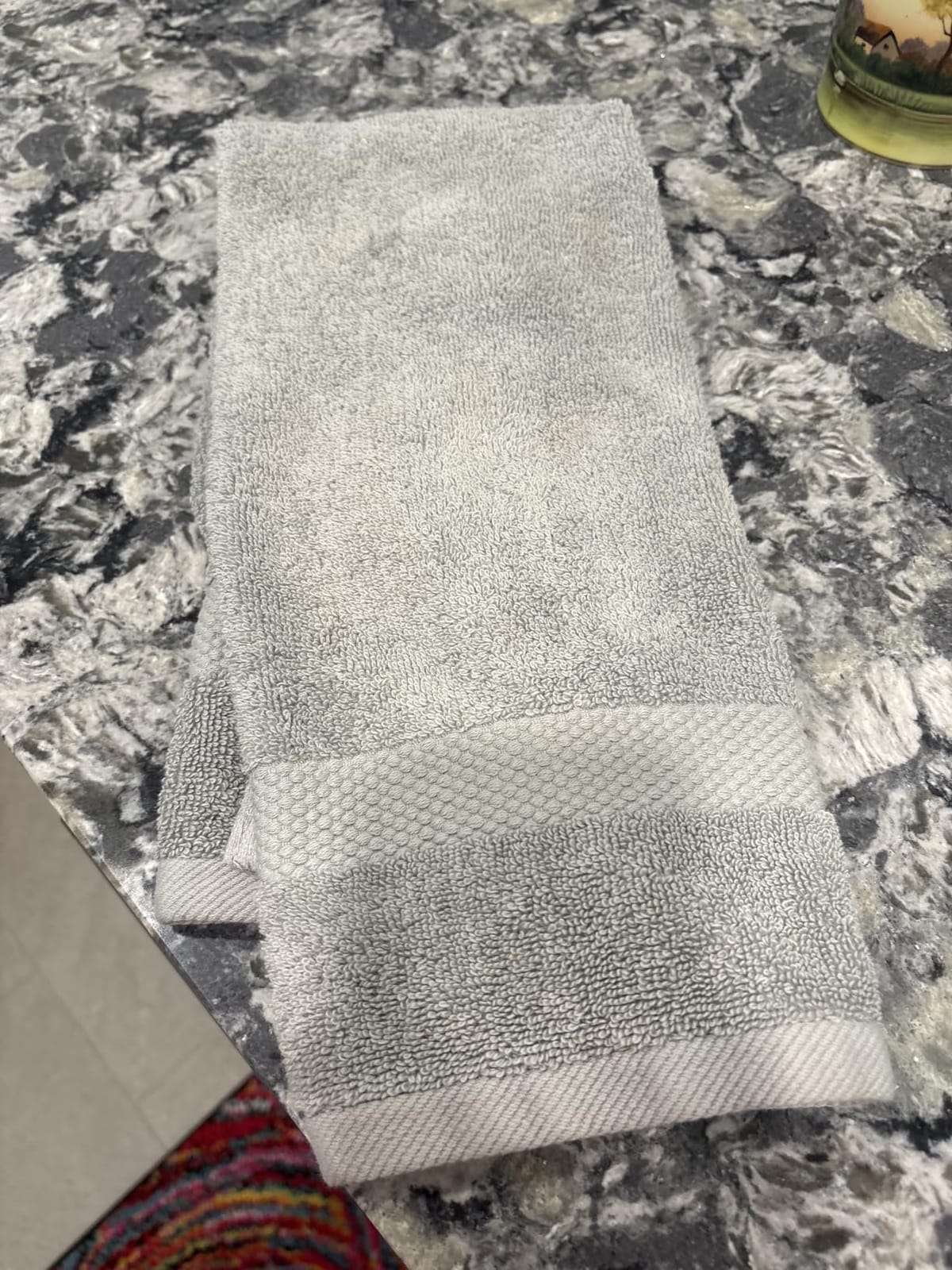 Luxury White Hand Towels - Soft 100% Turkish Cotton | Highly Absorbent Hotel spa Bathroom Towel Collection | 16x30 Inch | Set of 6 customer photo 1