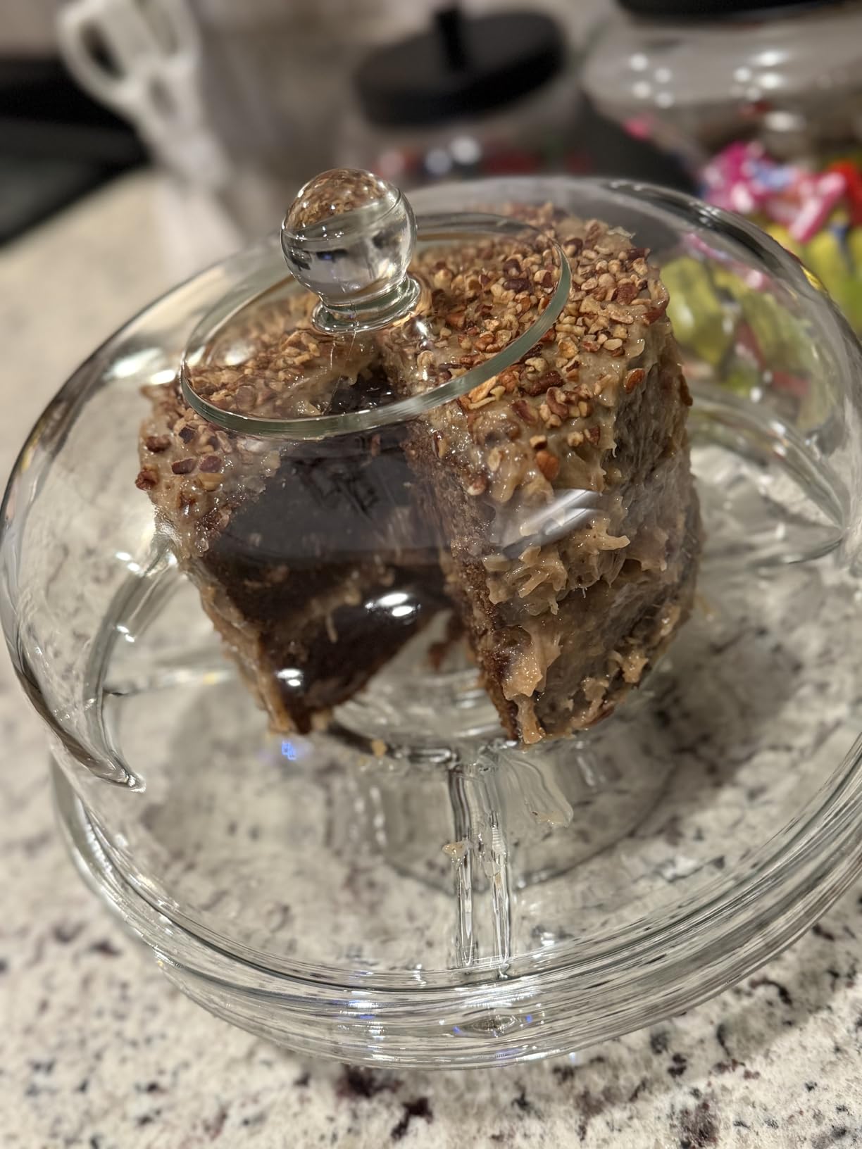 Libbey Selene 6-in-1 Domed Cake Stand, Unique Space Saving Glass Cake Stand with Dome, Multi-Purpose Dip Bowl To Serve Snacks and More customer photo 2