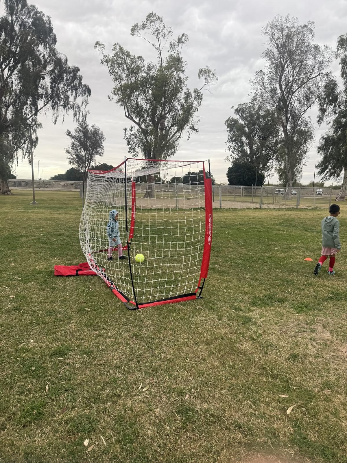 PowerNet Soccer Goal for Backyard, 3Mx2M / 6x4 / 8x4 / 12x6 / 14x7 /18.5x6.5 / 21x7 / 24x8 Portable Soccer Net, Sports & Outdoors Training Equipment, Quick Setup 1 Goal & Zipper Storage Bag customer photo 1