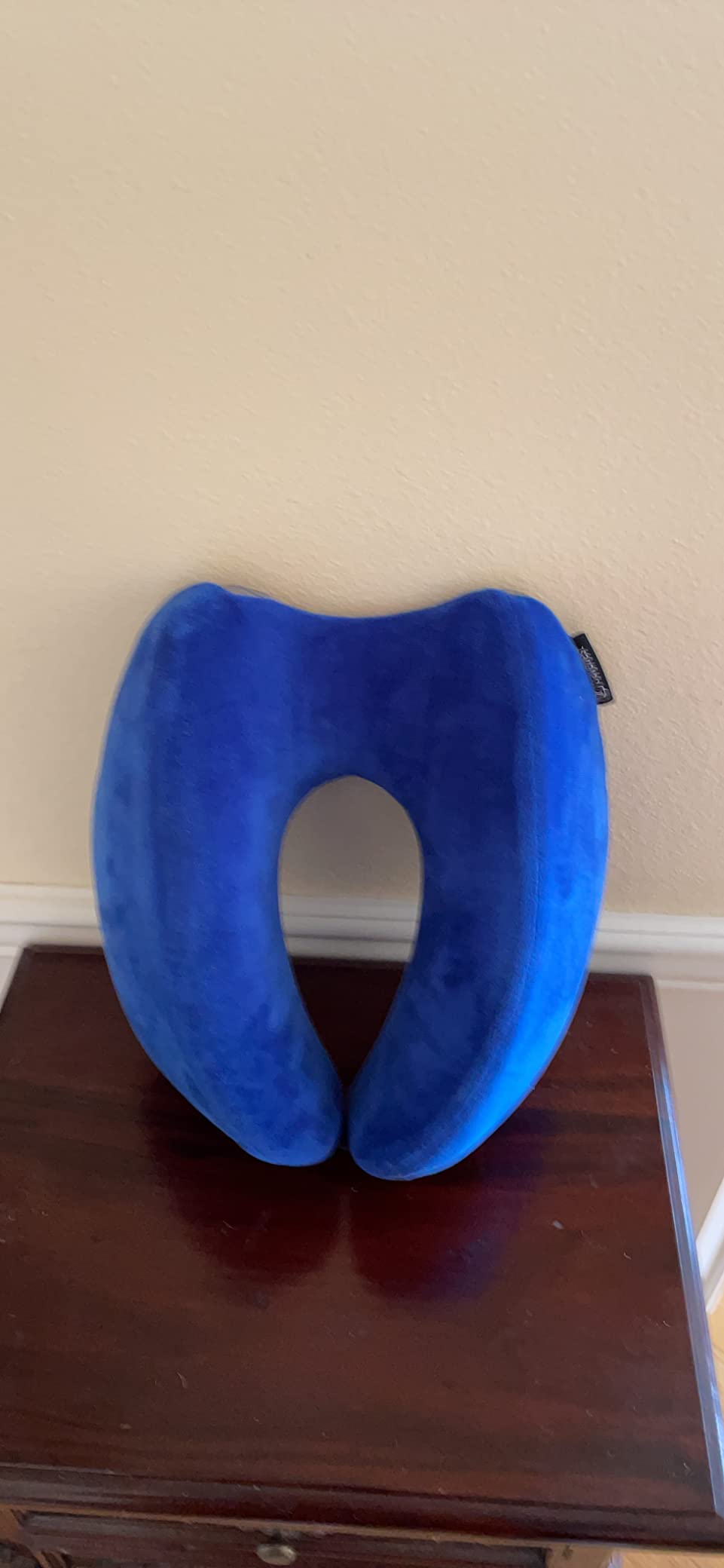 TRAVELREST Nest Neck Pillow Travel Essentials - Memory Foam Support - Blue | Breathable, Compact, Soft and Comfortable Design, Head & Shoulder Support For Long Flight Travel, Lightweight Washable Cover customer photo 2
