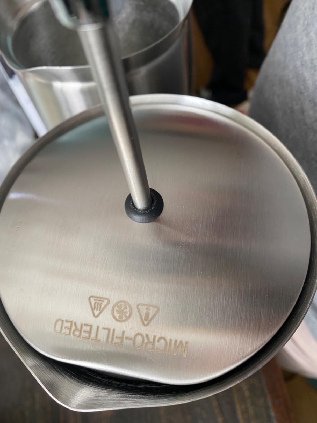 ESPRO P7 French Press, 32oz, Brushed, Stainless Steel Coffee Maker | Double Filter Coffee Press, Grit-Free Coffee, Heat Resistant Insulated Tea Press, Easy Hot and Cold Coffee Brewer, Tea Brewer customer photo 2