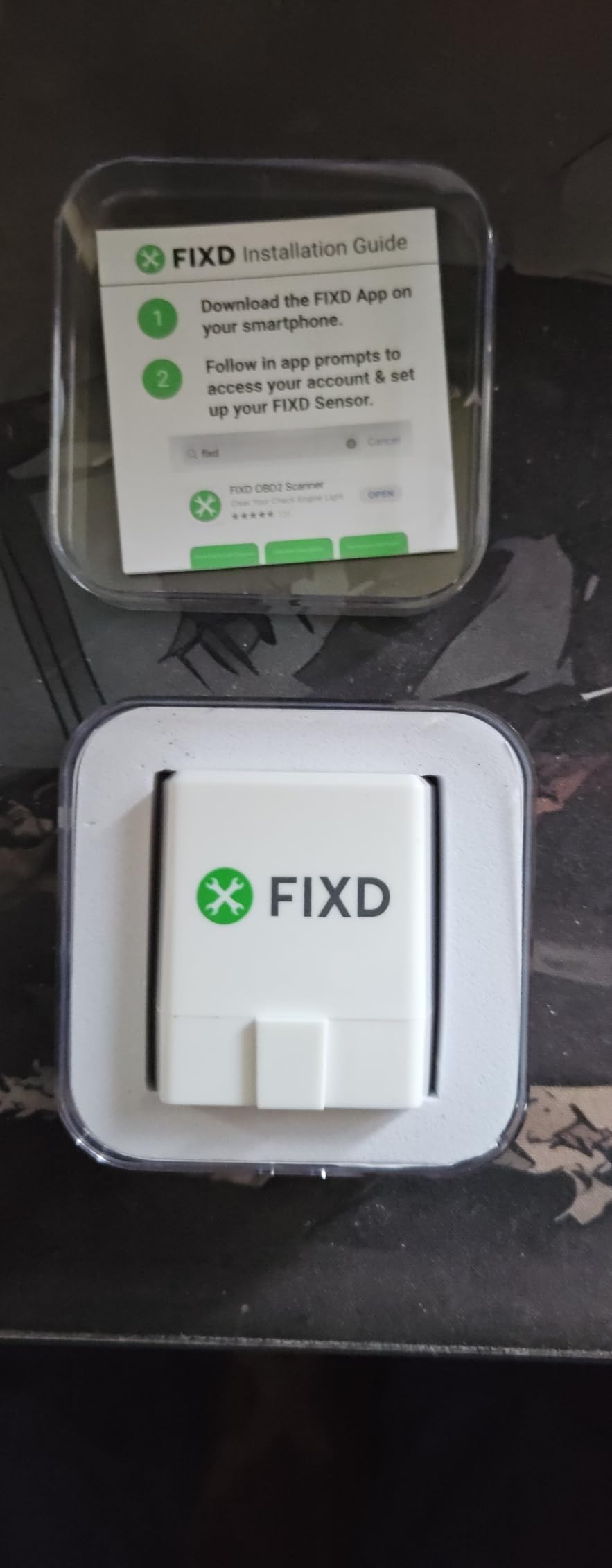 FIXD Bluetooth OBD2 Scanner - Car Diagnostic Check Engine Code Reader | 1-Pack | iPhone/Android compatible | Automotive scan tool for repairs + buying | Enhanced manufacturer data customer photo 1