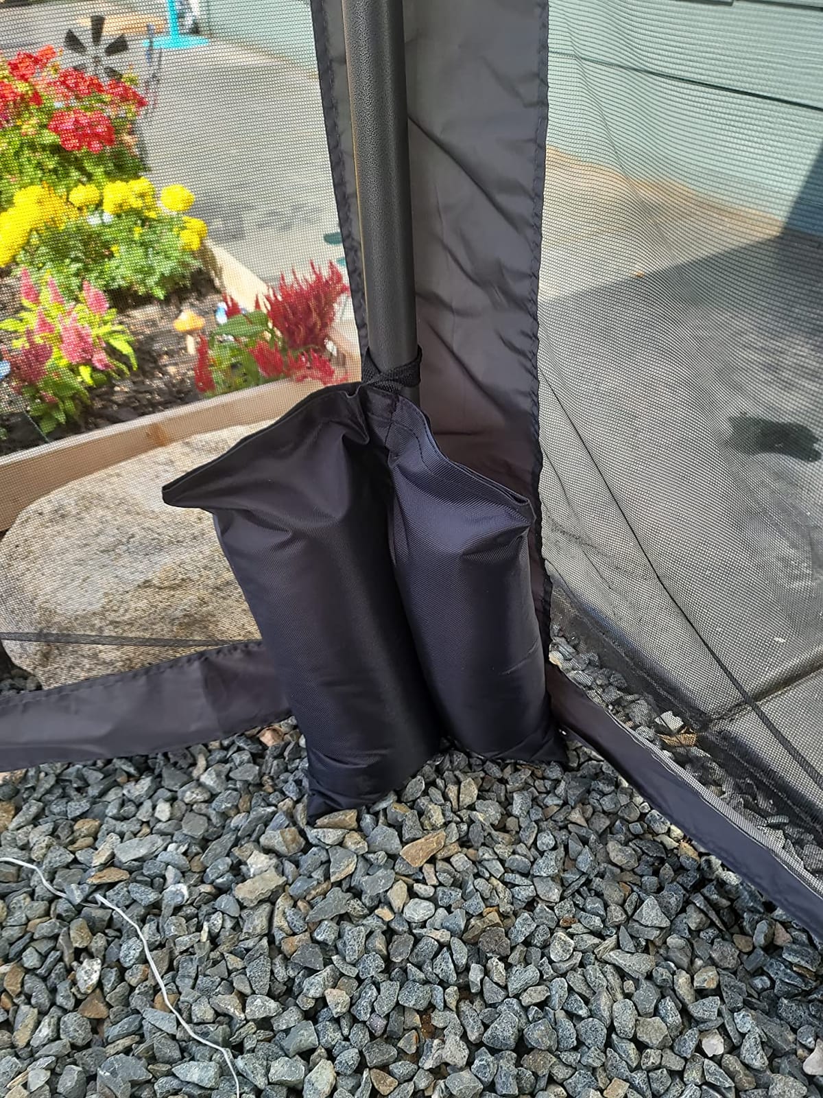 ABCCANOPY Canopy Weights 120 LBS Tent Sand Bags, 4-Pack Black (No Sand) customer photo 1