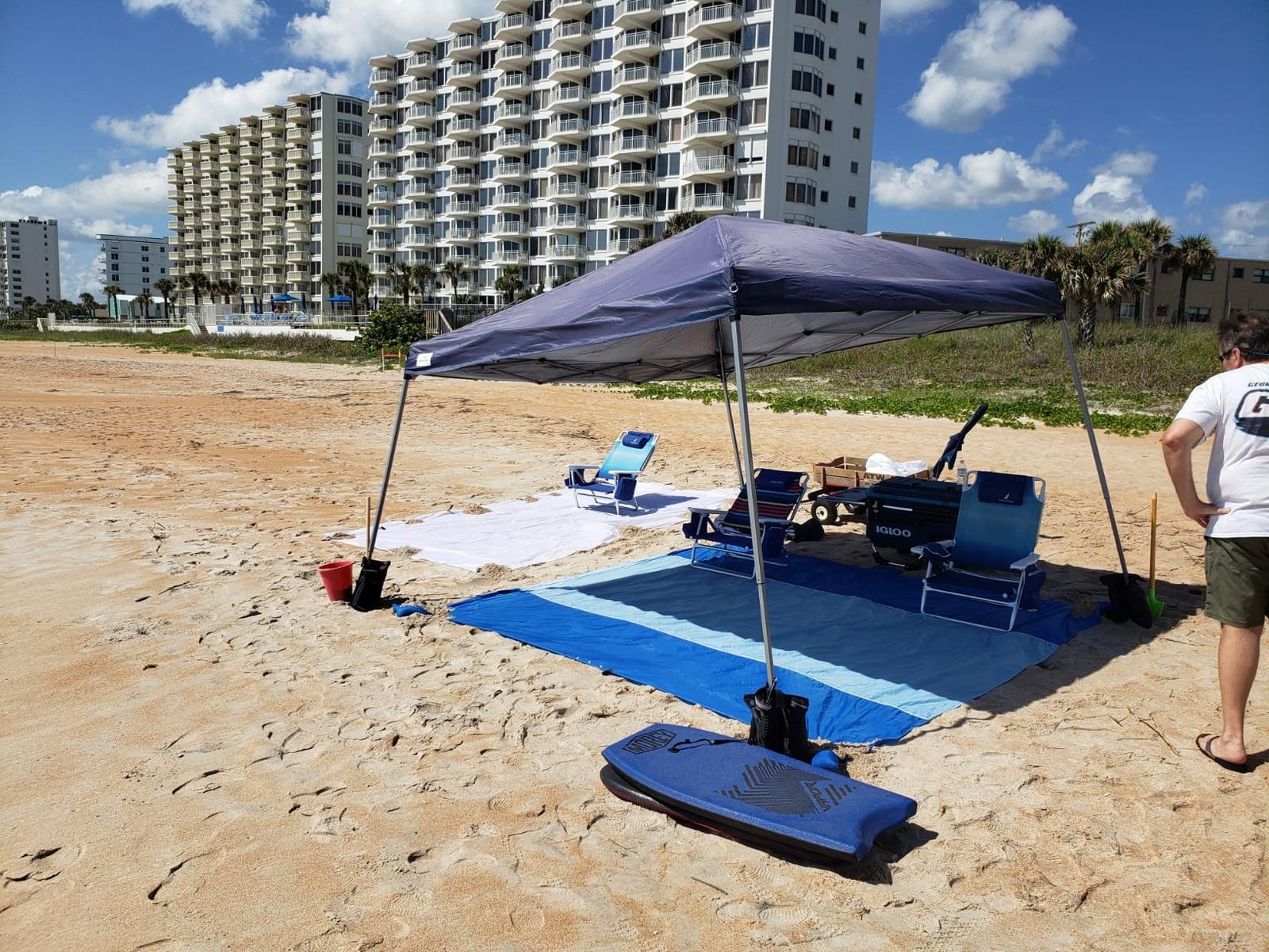 ABCCANOPY Canopy Weights 120 LBS Tent Sand Bags, 4-Pack Black (No Sand) customer photo 2