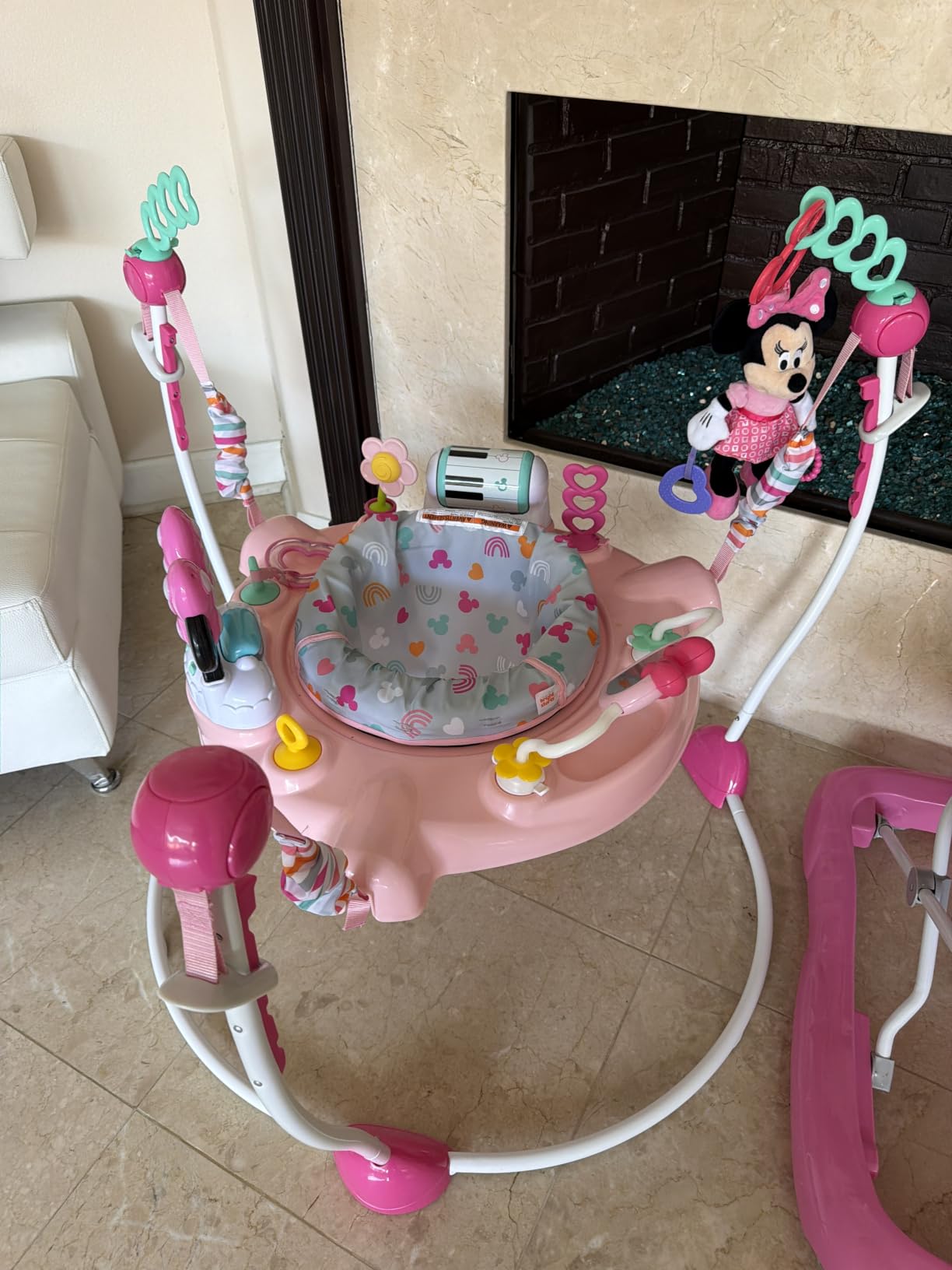 Bright Starts Disney Baby Finding Nemo Sea of Activities Baby Activity Center Jumper with Interactive Toys, Lights, Songs & Sounds, 6-12 Months (Blue) customer photo 2