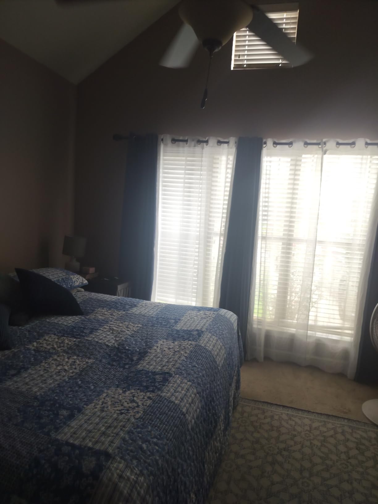 Grey Blackout Curtains for Bedroom 84 inches Long - Thermal Drapes Grommet Room Darkening Light Blocking Curtains Window Treatments for Living Room (2 Panels, W52 x L84, Grey) customer photo 2