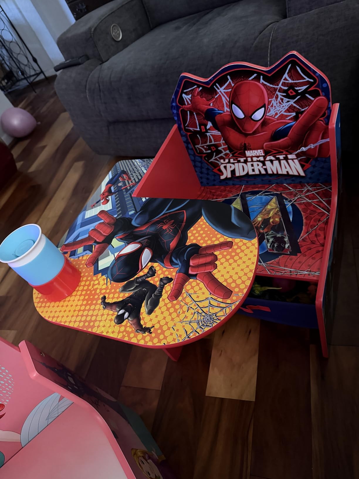 Delta Children Chair Desk With Storage Bin - Greenguard Gold Certified, Spider-Man customer photo 2
