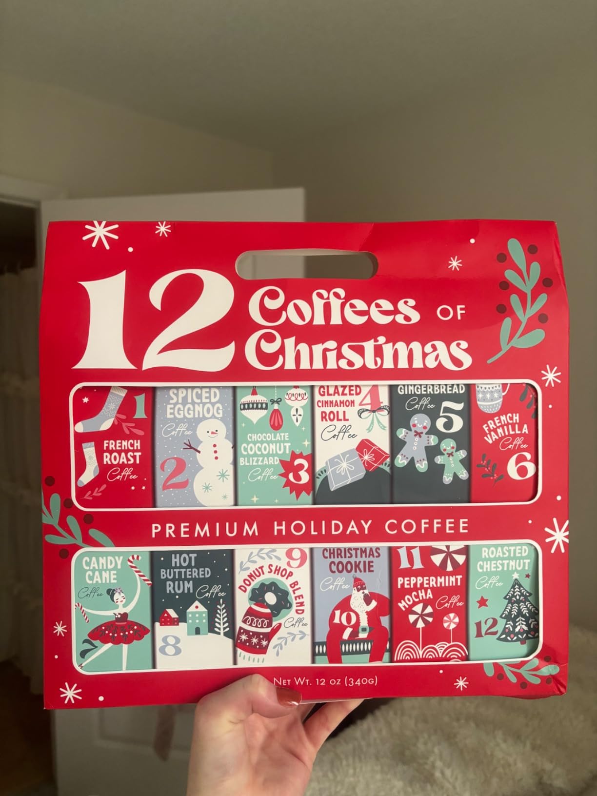 12 Gourmet Coffees of Christmas Holiday Gift Set customer photo 2