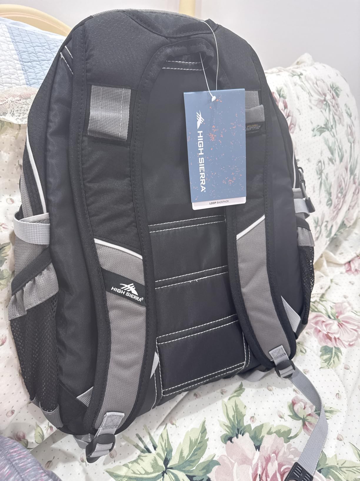 High Sierra Loop Backpack, Travel, or Work Bookbag with tablet sleeve, One Size, Midnight Blue/Black/Lime customer photo 1