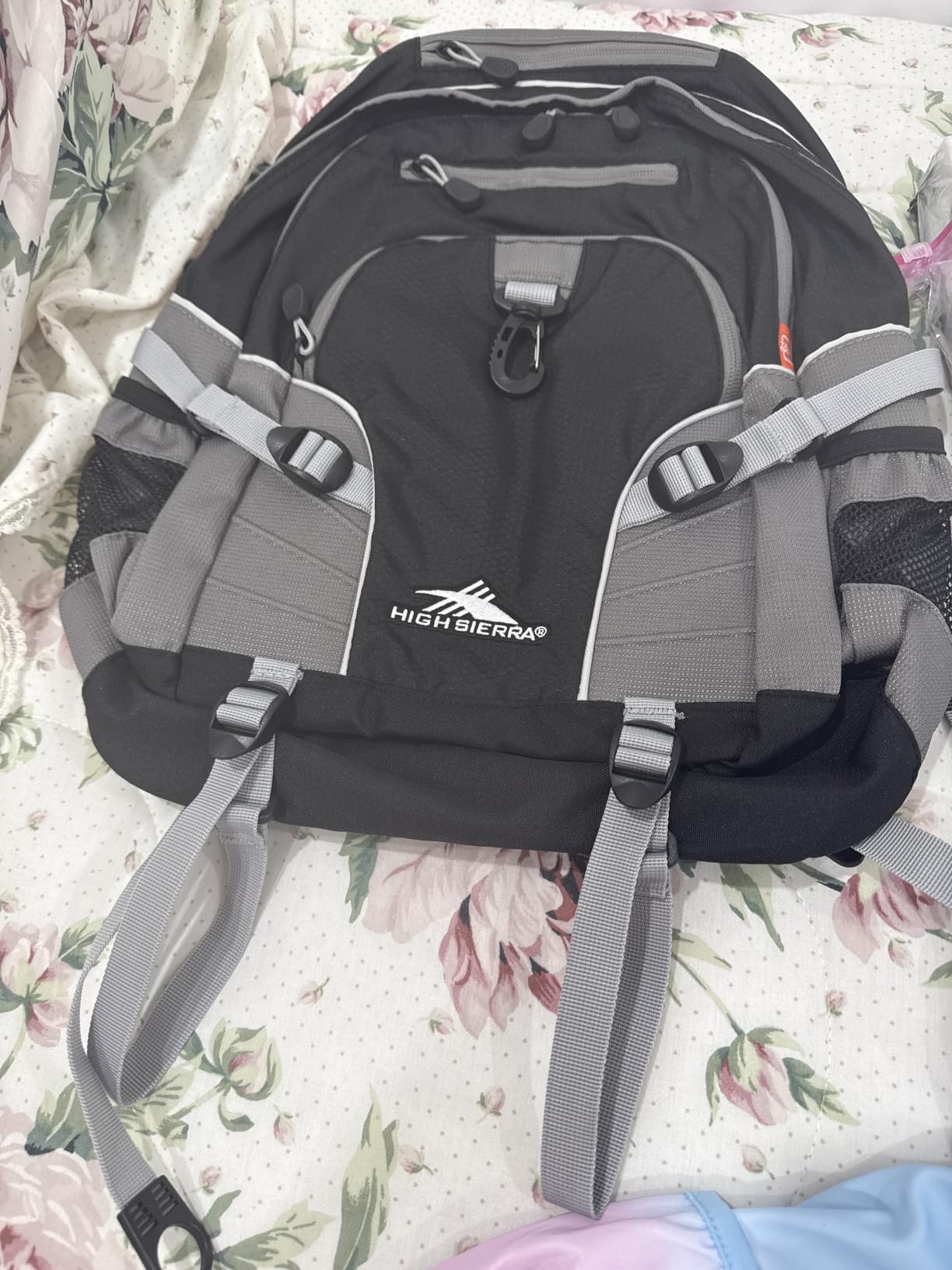 High Sierra Loop Backpack, Travel, or Work Bookbag with tablet sleeve, One Size, Midnight Blue/Black/Lime customer photo 2
