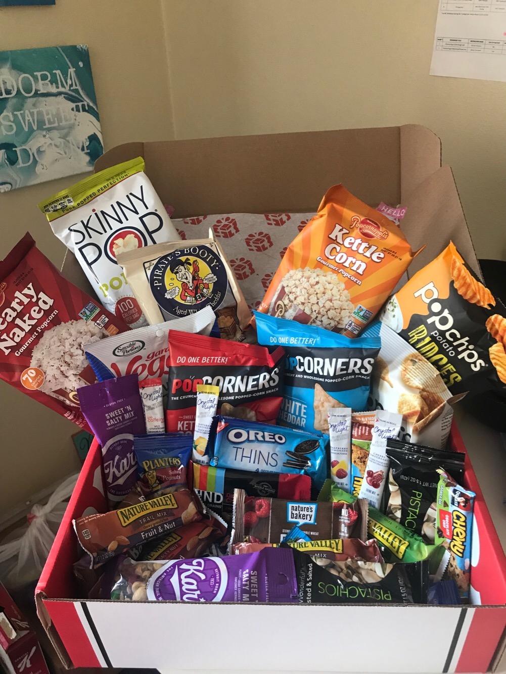 Snack Box Healthy Snack Assortment Variety Care Package (40 Count) | Fathers Day Holiday, Employee Appreciation, Office, Breakroom, Teachers, Back to School, College Students, Birthday Gift, Events, Meeting customer photo 1