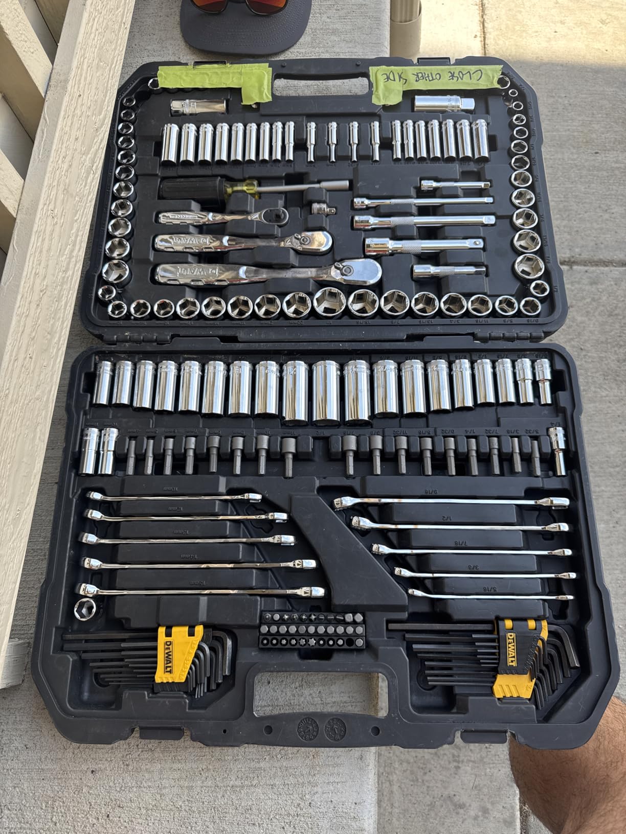 DEWALT 200-Piece Socket Set, Metric/SAE Mechanic Tool Set with Storage Case (DWMT75000) customer photo 2