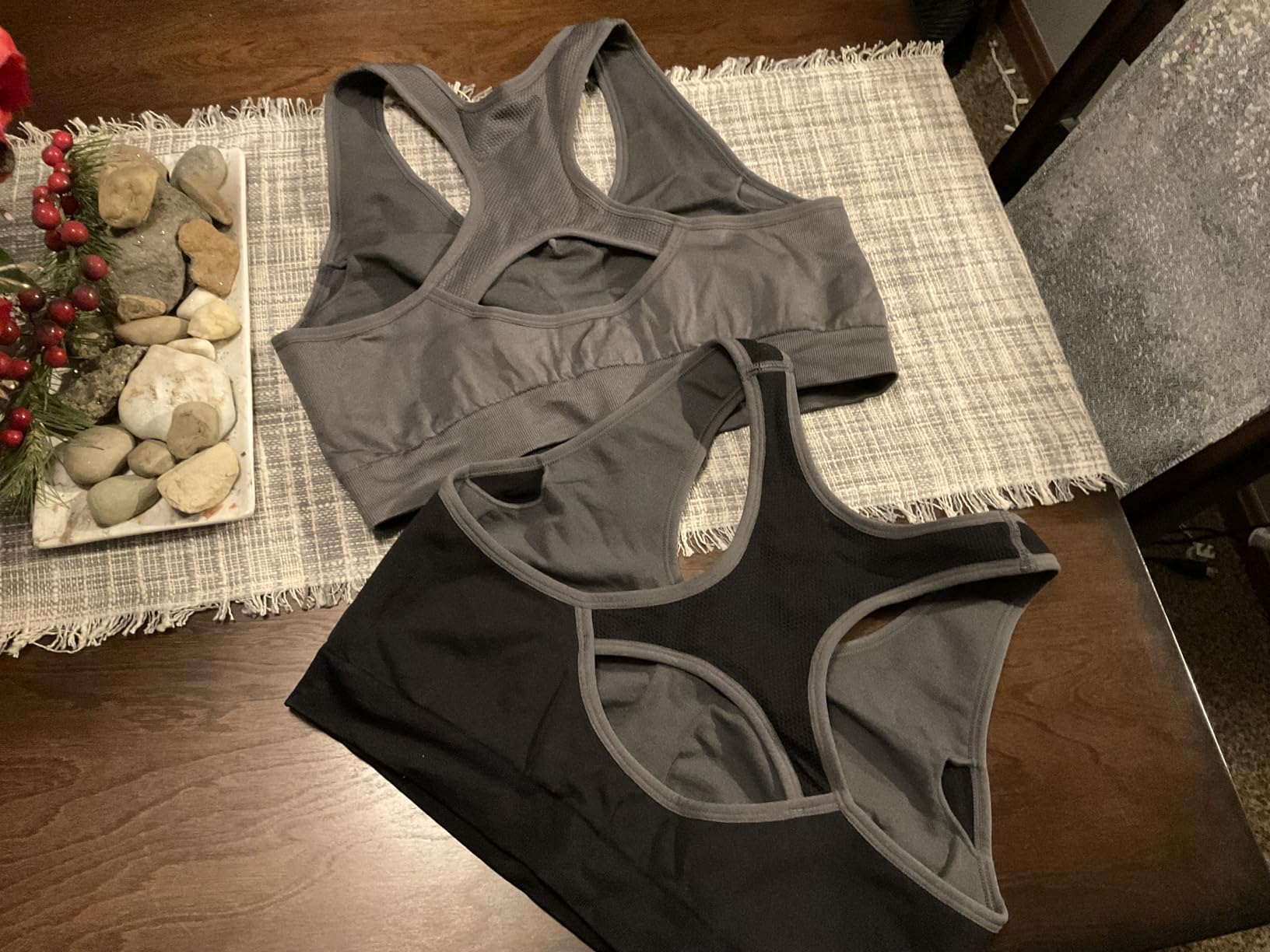 Women's Seamless Racerback Sports Bra High Impact Support Yoga Gym Workout Fitness customer photo 1