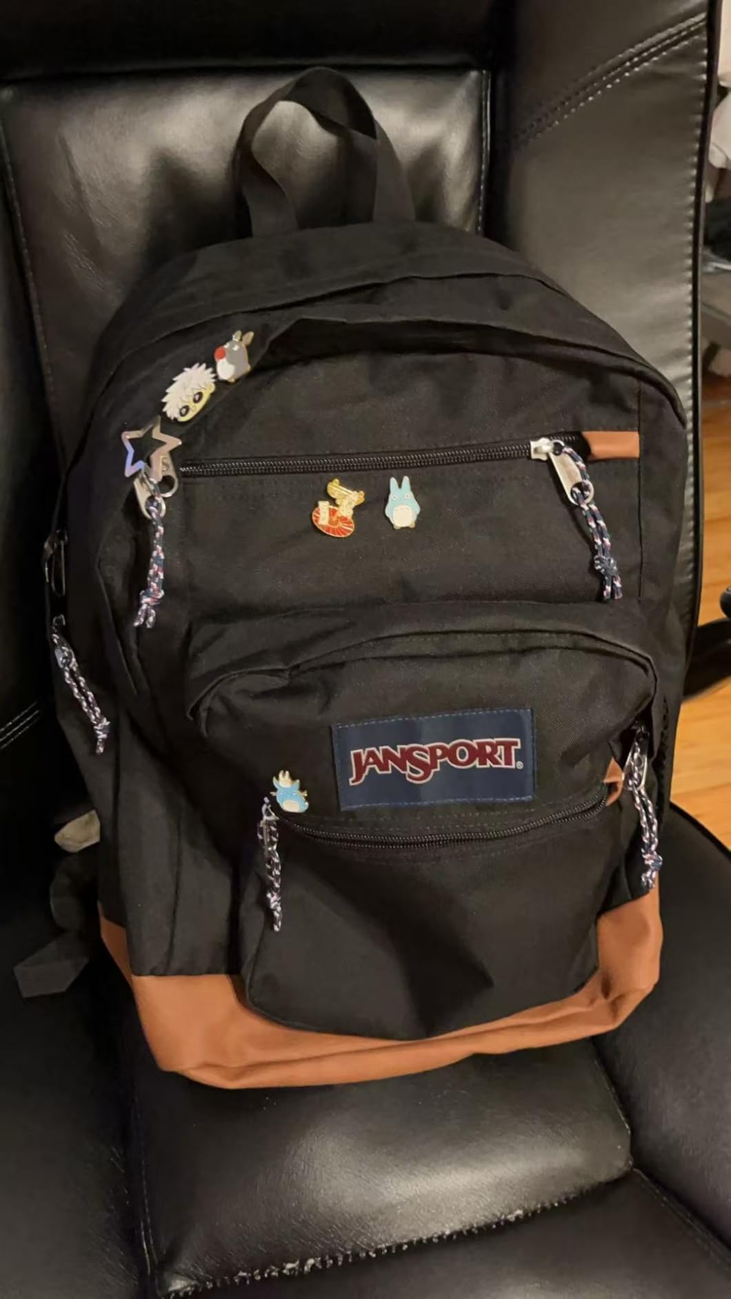JanSport Cool Backpack, with 15-inch Laptop Sleeve - Large Computer Bag Rucksack with 2 Compartments, Ergonomic Straps, Black customer photo 1