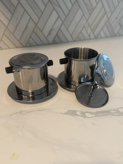 Vietnamese Coffee Filter Phin 11 Ounce (Large), Gravity Insert, One Cup customer photo 1