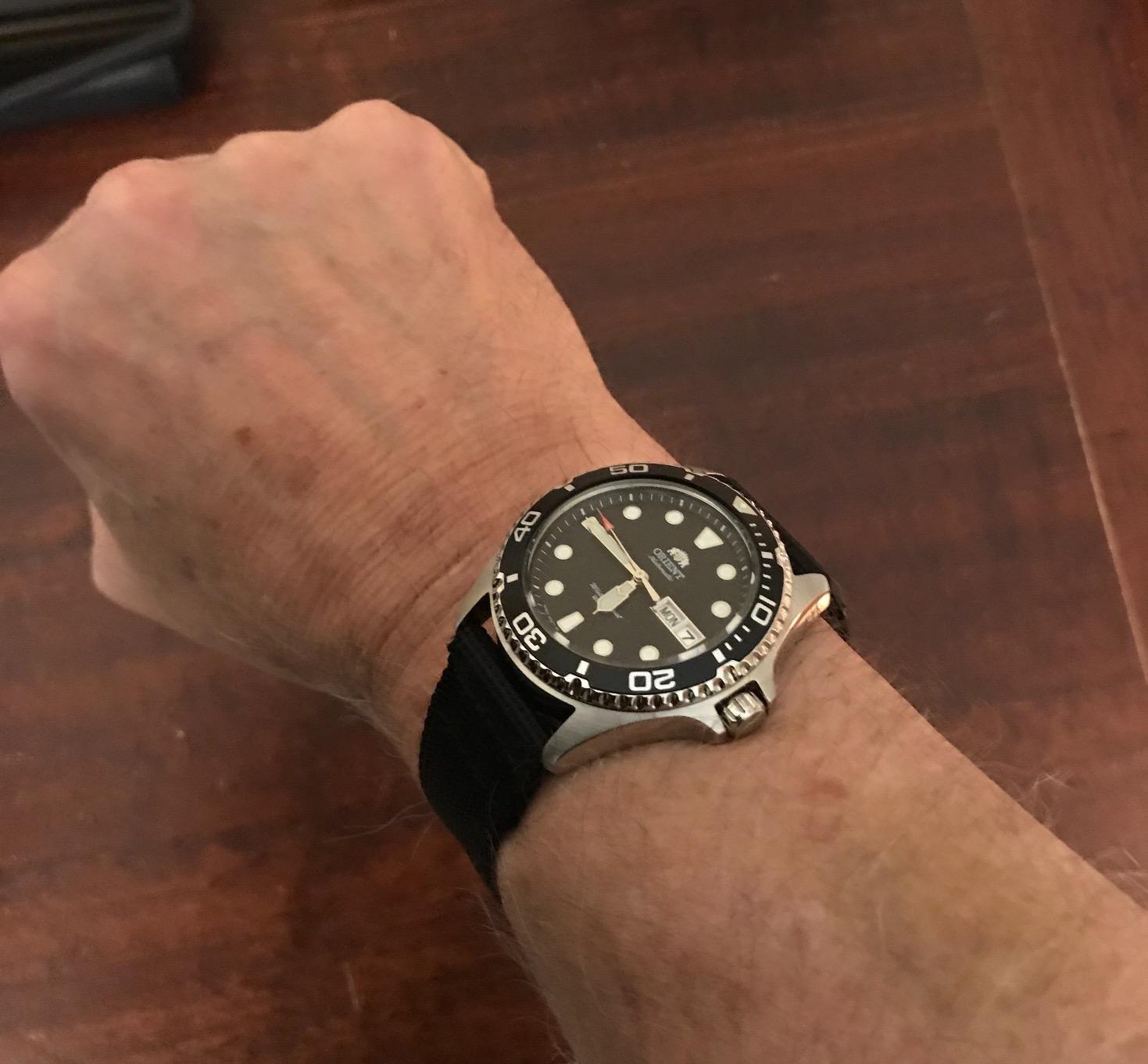 Orient AA02 Diver Automatic/Hand-Winding Movement, 41.5 mm Diver Style Watch, 200 m Water Resistance, Stainless Steel Case customer photo 1