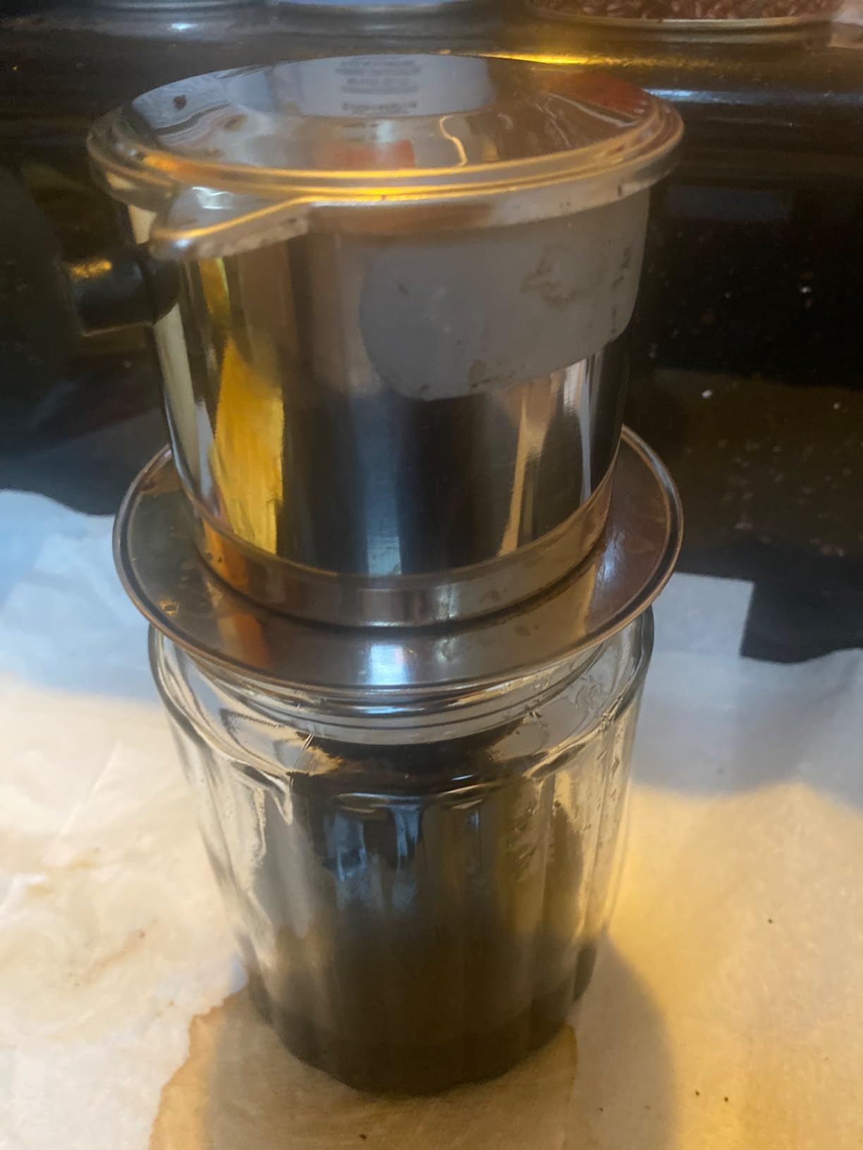 Set of 2 Vietnamese Traditional Coffee Phin Filter. Restaurant Quality Coffee- 15 Ounce customer photo 2