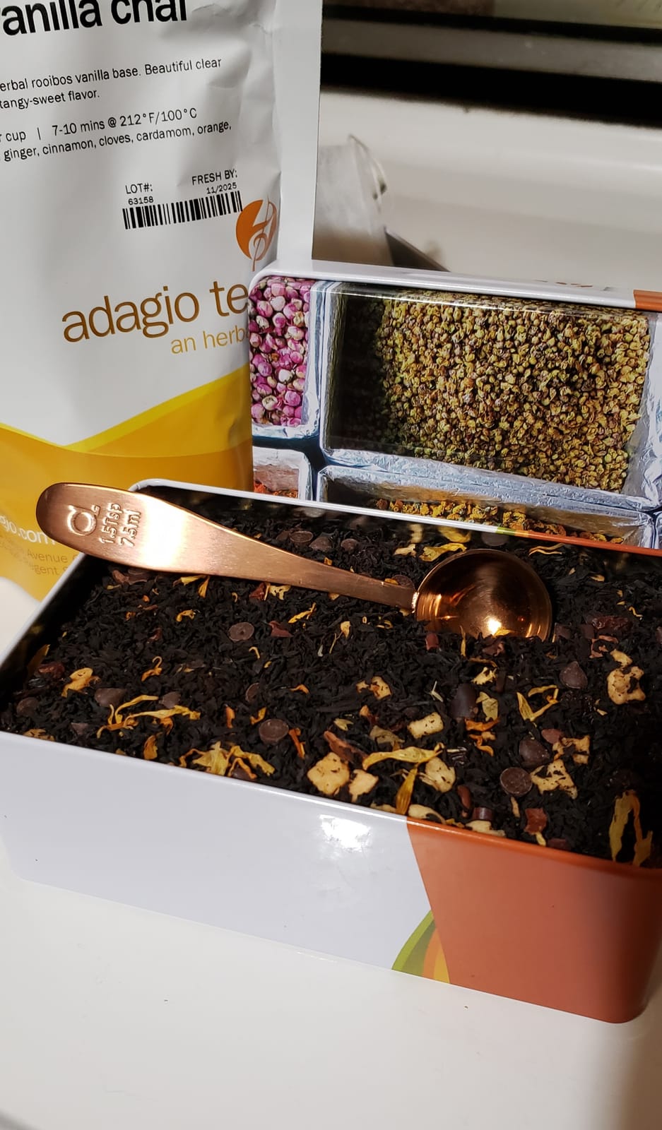 Tea Scoop (Set of 3) - Stainless Steel Loose Leaf Tea Measuring Spoons | 1.5 Teaspoon (1.5 Tsp / 7.5 ml) Scoop, Perfect Fit for Tea Tins, Canisters, Jars. Also Scoops Ground Coffee, Spices & More customer photo 2