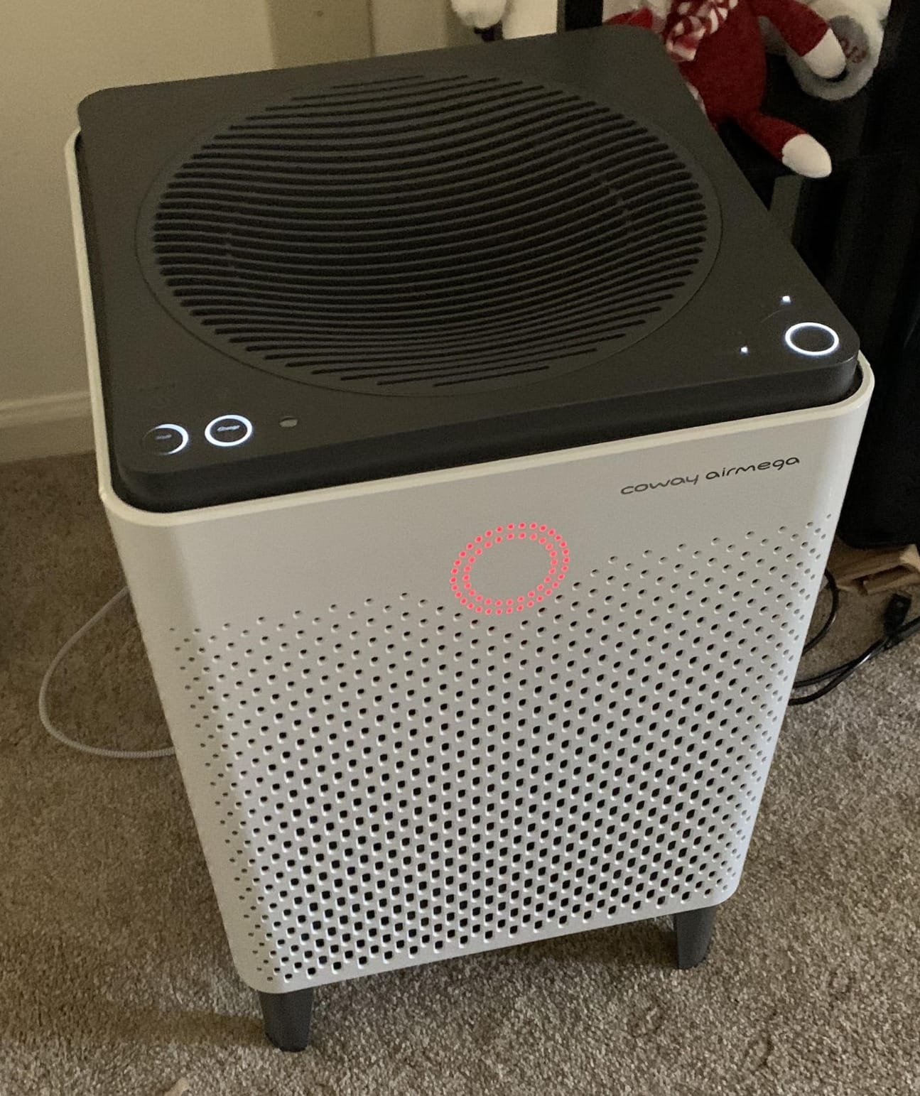 COWAY Air Purifier for Home Up to 3,120ft², Washable Pre-Filter and HEPA Filter for Smoke, Allergies, Pet Dander, Odor, AQI, Auto & Sleep Mode, Timer, 5yr Warranty, Airmega 400 White, AP-2015F customer photo 2