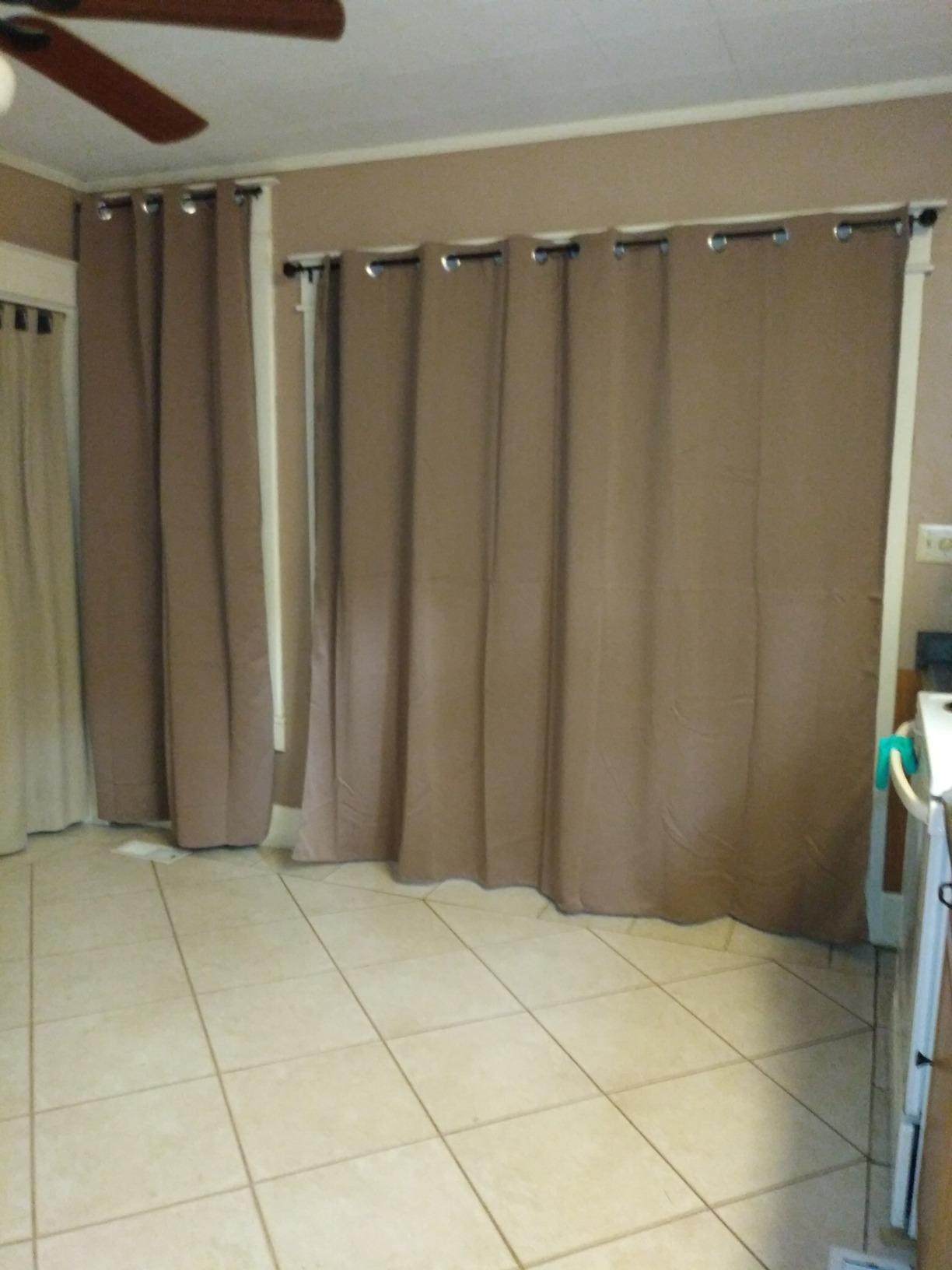NICETOWN Blackout Blinds for Patio Door - Sliding Door Insulated Blackout Curtains, Extra Wide Curtain (100 inches W x 84 inches L, Cappuccino) customer photo 1