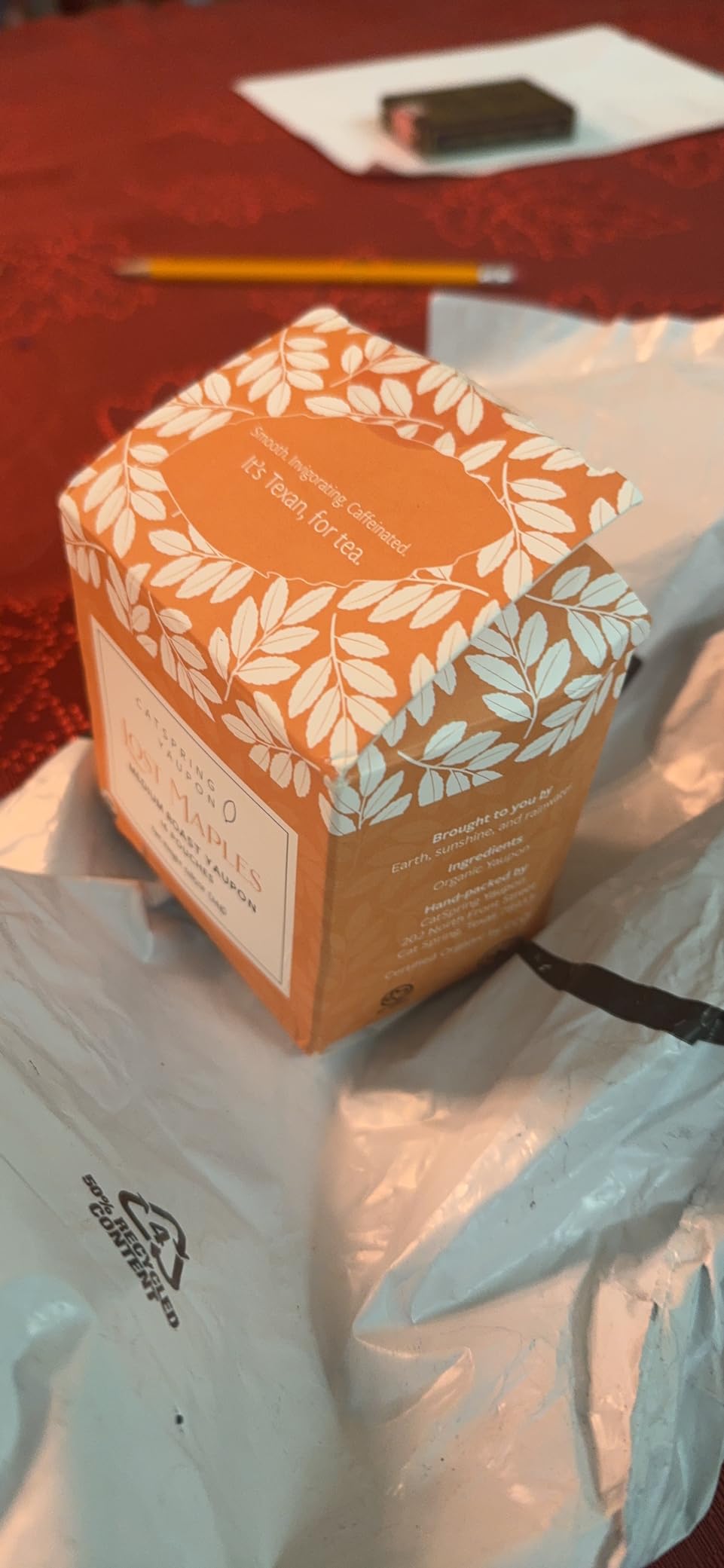 CatSpring Yaupon Lost Maples Medium Roast Yaupon Tea, 16 Teabags customer photo 1