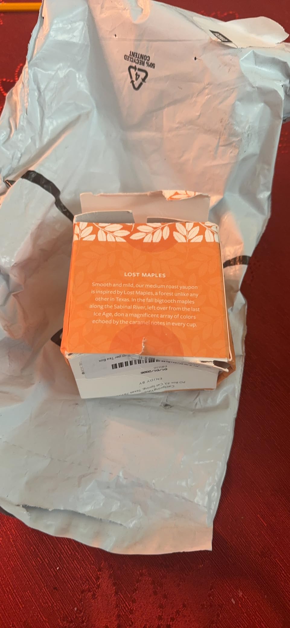 CatSpring Yaupon Lost Maples Medium Roast Yaupon Tea, 16 Teabags customer photo 2
