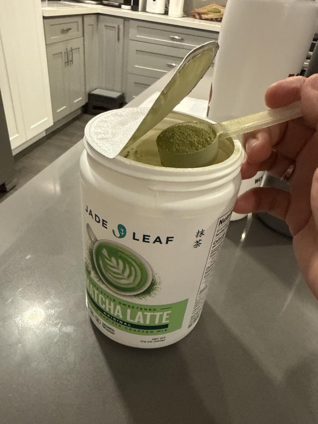 Jade Leaf Matcha Latte Mix, Original, 150g / 5.3oz | Sift-Free Matcha Powder for Lattes - Lightly Sweet Matcha Green Tea Powder w/ Unrefined Cane Sugar - Easy to Make customer photo 1
