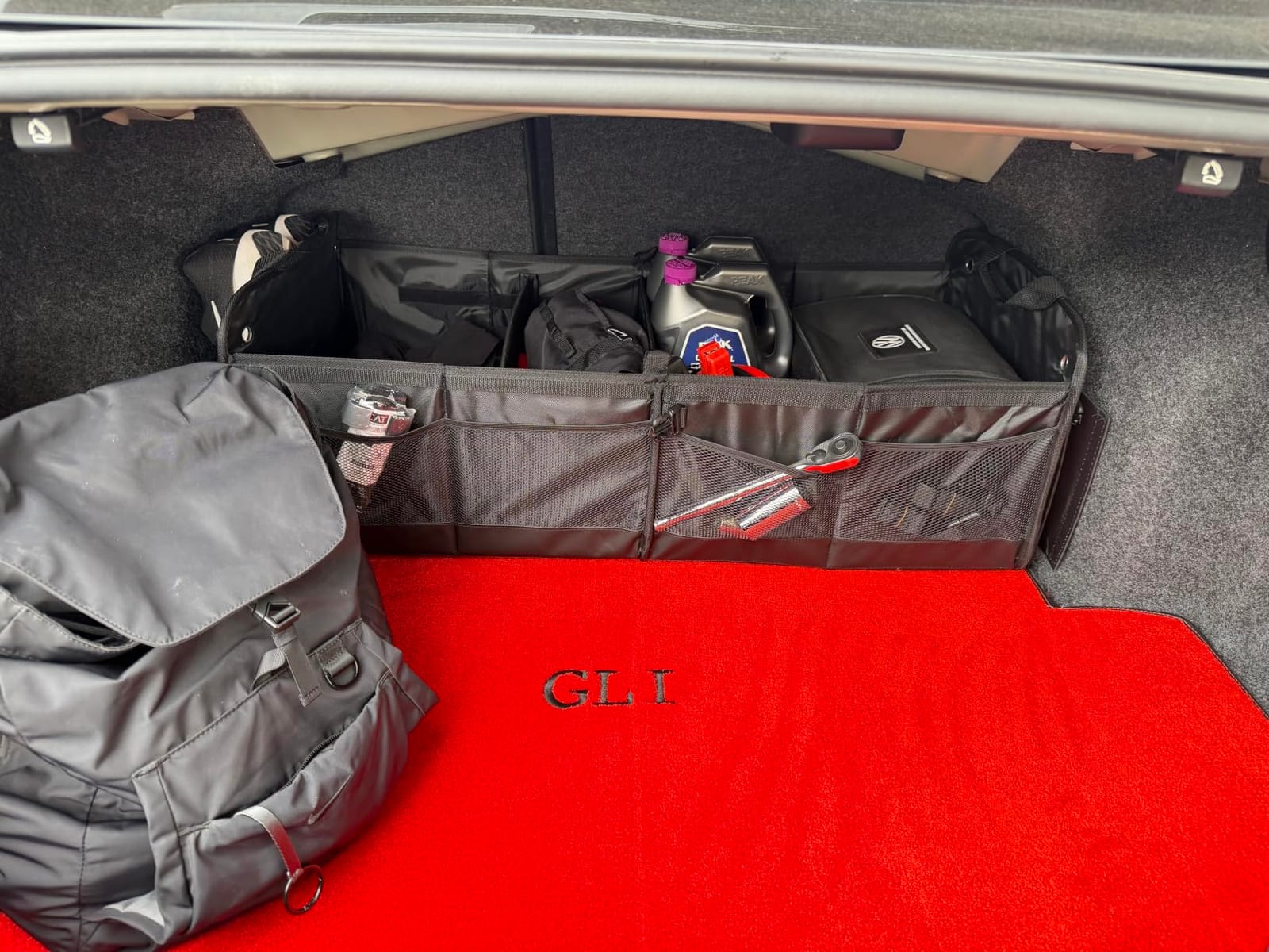 Car Trunk Organizer for SUV & Truck Cargo Storage, Large, Black | Fits Cars, SUVs & Trucks 4 Adjustable Compartments Non-Slip Base & Straps Foldable 11 Pockets Car Accessories customer photo 2