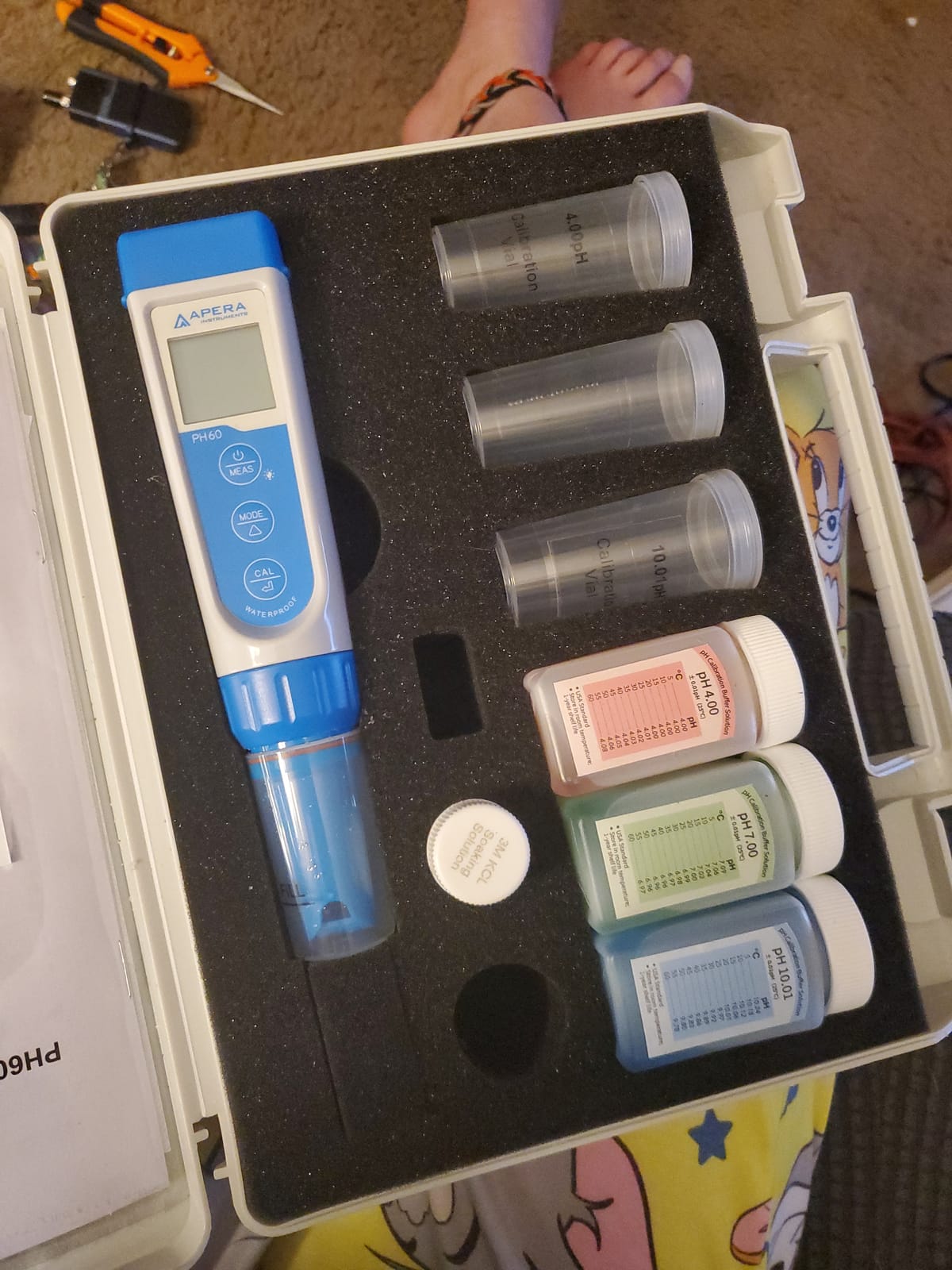 Apera Instruments AI311 Premium Series PH60 Waterproof pH Pocket Tester Kit, Replaceable Probe, ±0.01 pH Accuracy, Lcd display customer photo 1