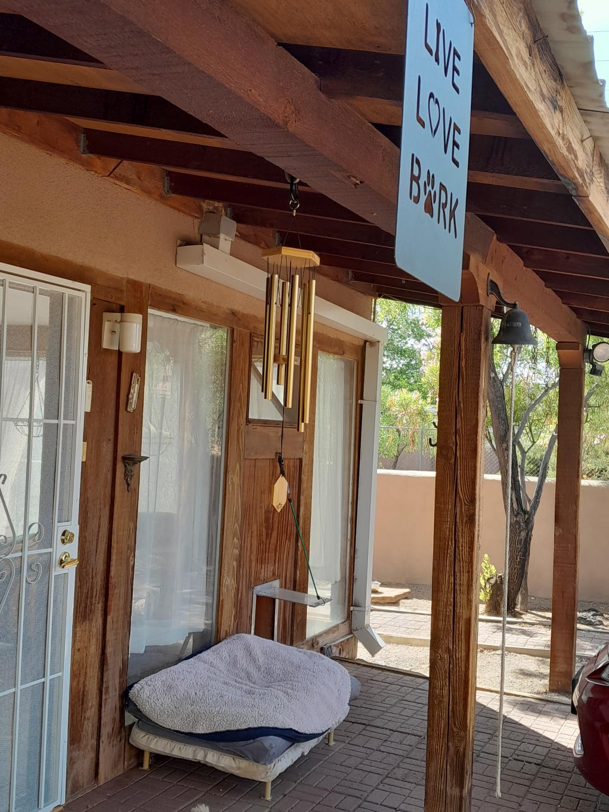 Copper Red Wind Chimes for Outside, 29 Inch Hand Tuned G Major Pentatonic Wind Chime, Memorial Sympathy Gift for Loss of Loved One, Deep Tone Aluminum Bamboo Garden Patio Porch Decor customer photo 1