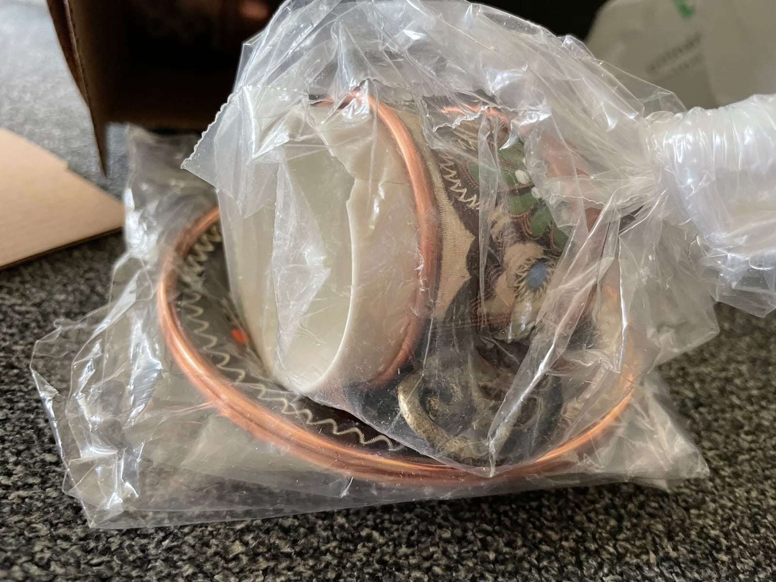 Copper Turkish Coffee Cups with Saucer and Lid (Set of 2) customer photo 2