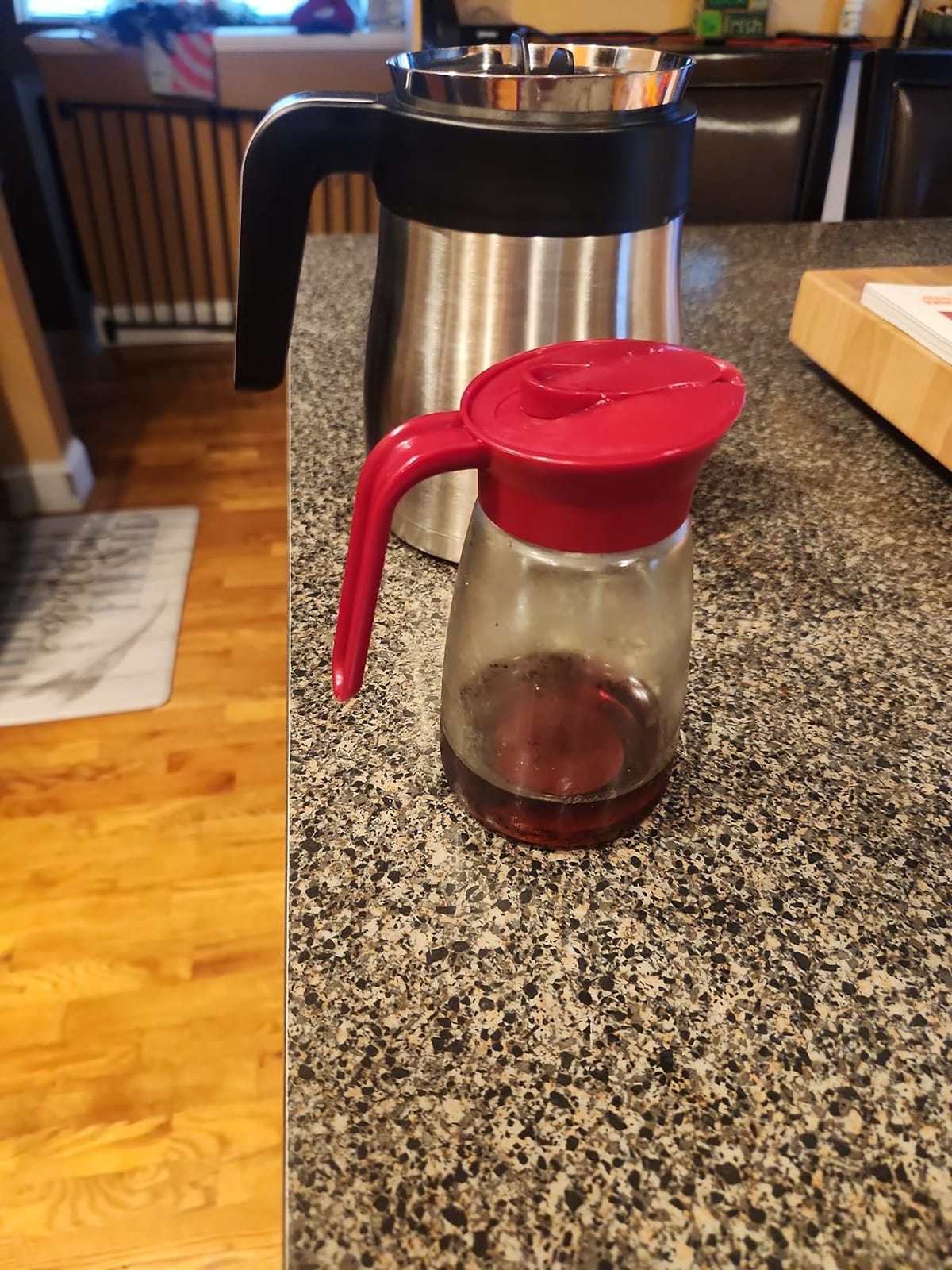 GoodCook Everyday 12 oz. Syrup Dispenser - Easy Pour Spout Waffle & Pancake Syrup Dispenser Container, Glass Syrup Bottle for Maple Syrup, Honey customer photo 1