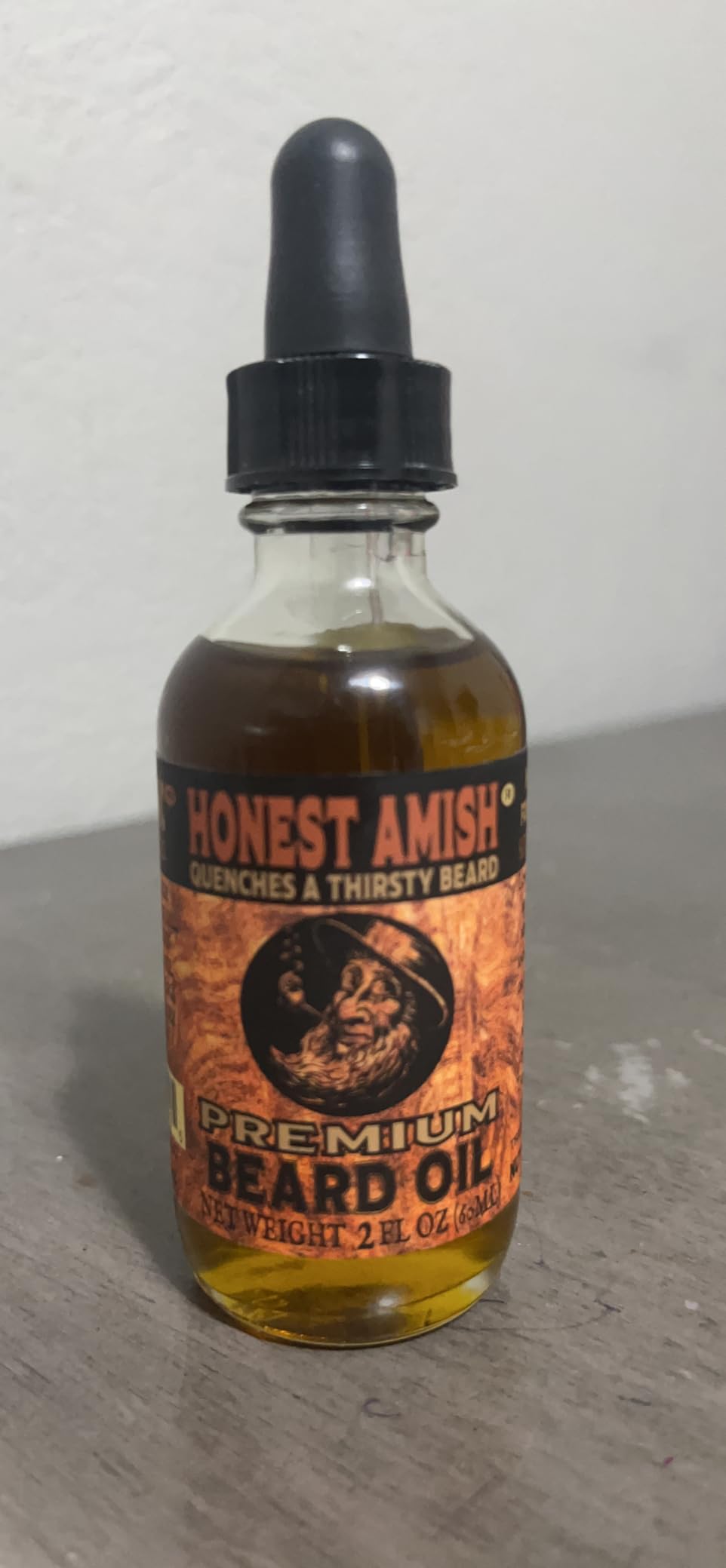 Honest Amish Premium Beard Oil for Men, Organic Argan and Jojoba Oil, 2 oz customer photo 1