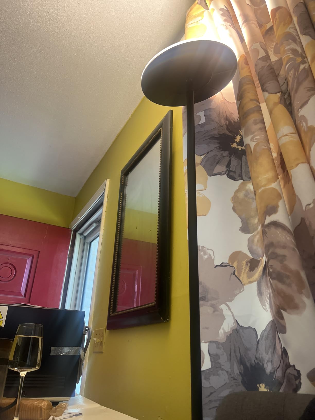 Brightech Sky LED Floor Lamp, Torchiere Super Bright Floor Lamp for Living Room Decor & Office - Dimmable, Tall Standing Torch Lamp with Warm Light for Bedroom & Reading - Platinum Silver customer photo 1