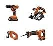 BLACK+DECKER 20V MAX Power Tool Combo Kit, 4-Tool Cordless Power Tool Set with 2 Batteries and Charger (BD4KITCDCRL) customer photo 1