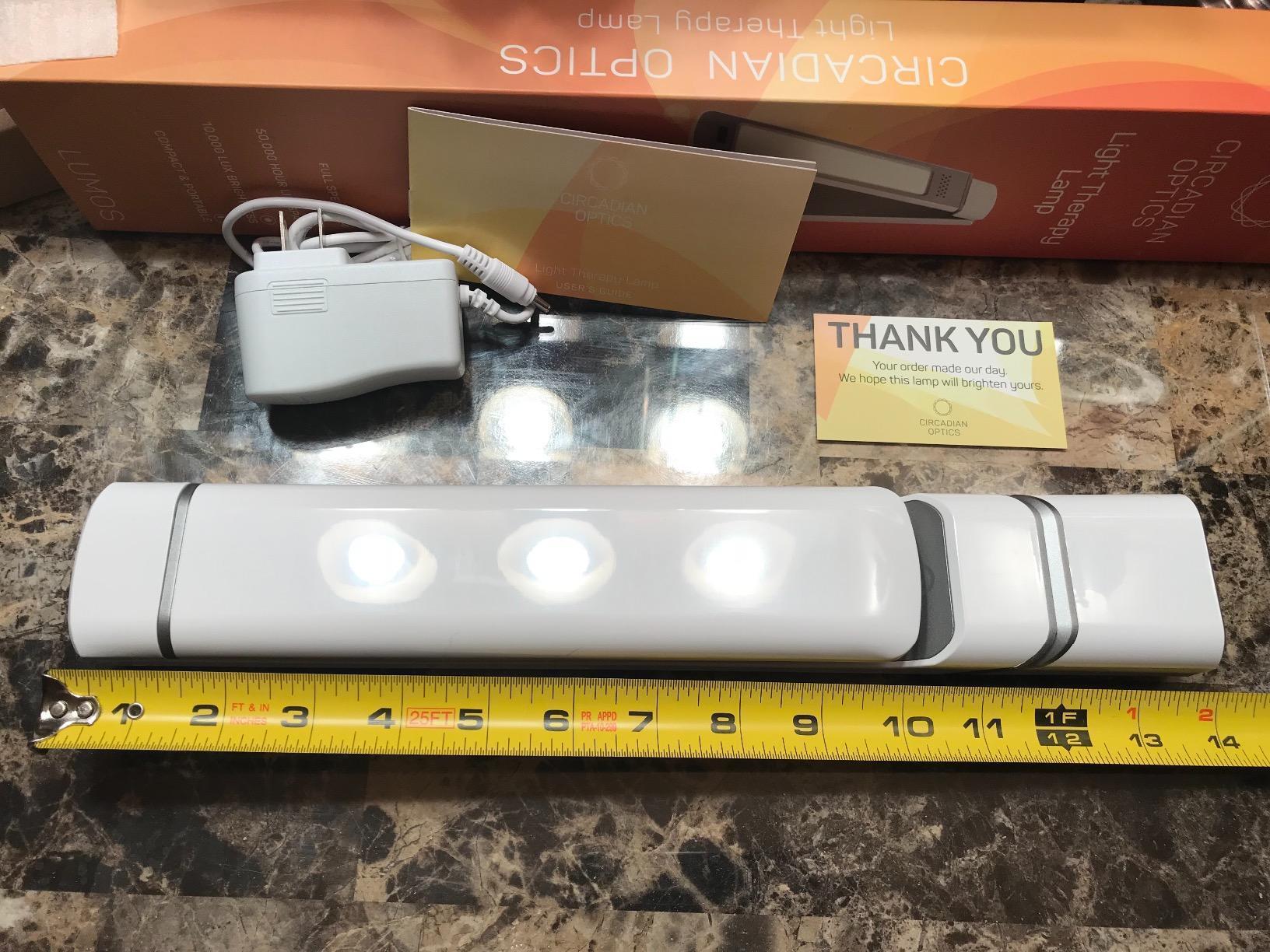 Lumos 10,000 Lux Light Therapy Lamp | Seen On Shark Tank | Sun Lamp For Seasonal Blues customer photo 2