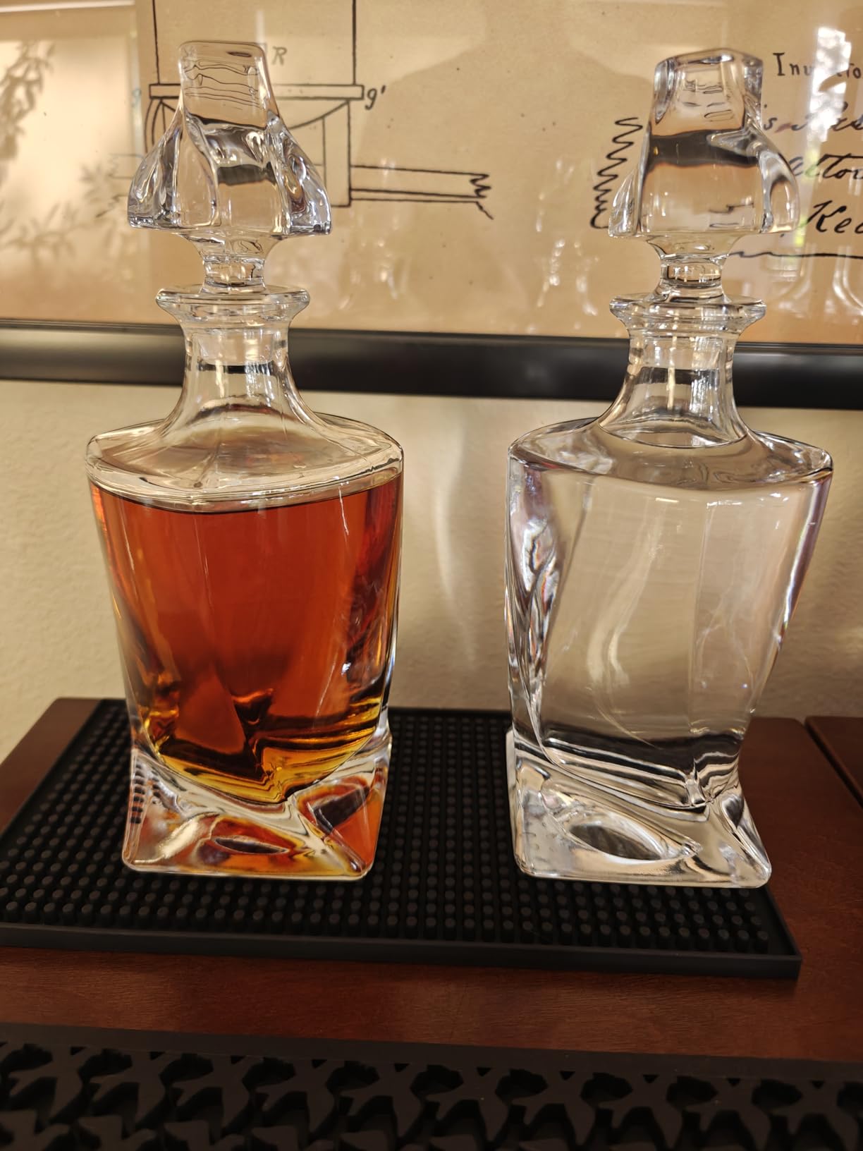 Square 25oz Whiskey Decanter with Glass Stopper customer photo 1