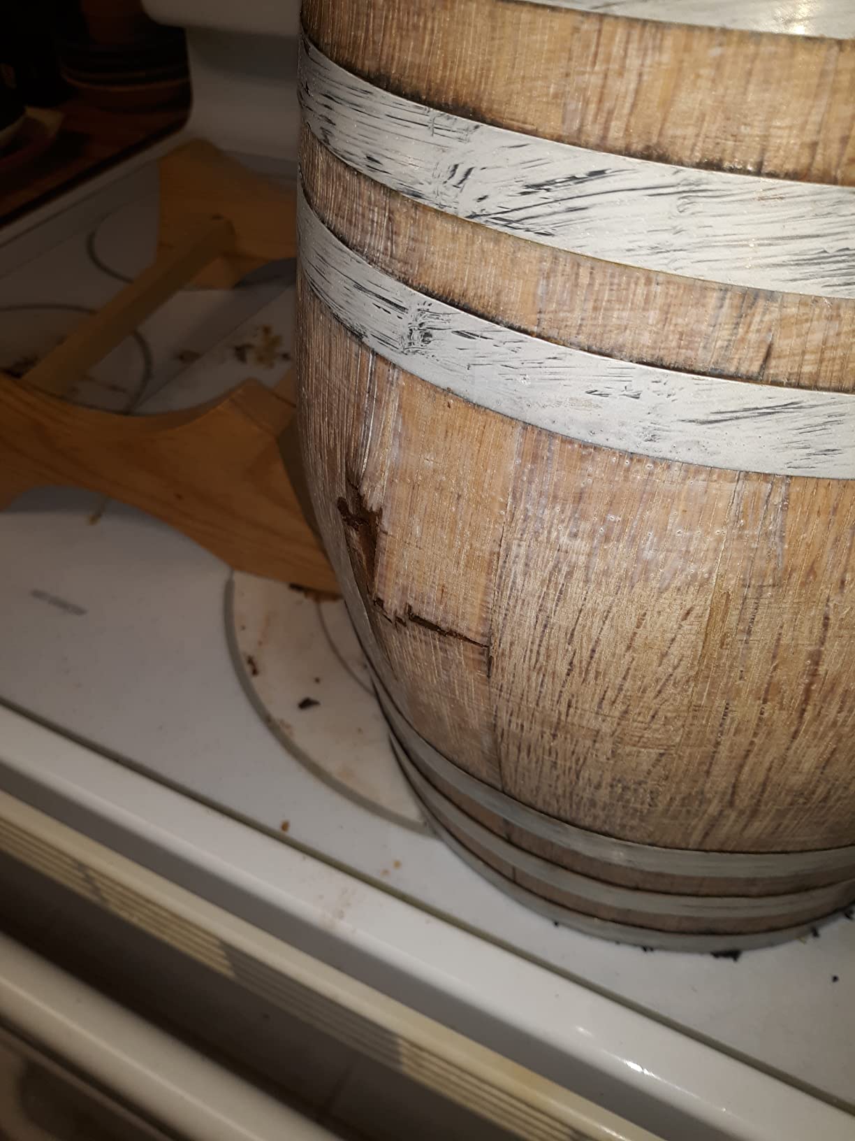 5 Liters American Oak Aging Barrel | Handcrafted using American White Oak | Age your own Whiskey, Beer, Wine, Bourbon, Tequila, Hot Sauce & More customer photo 1