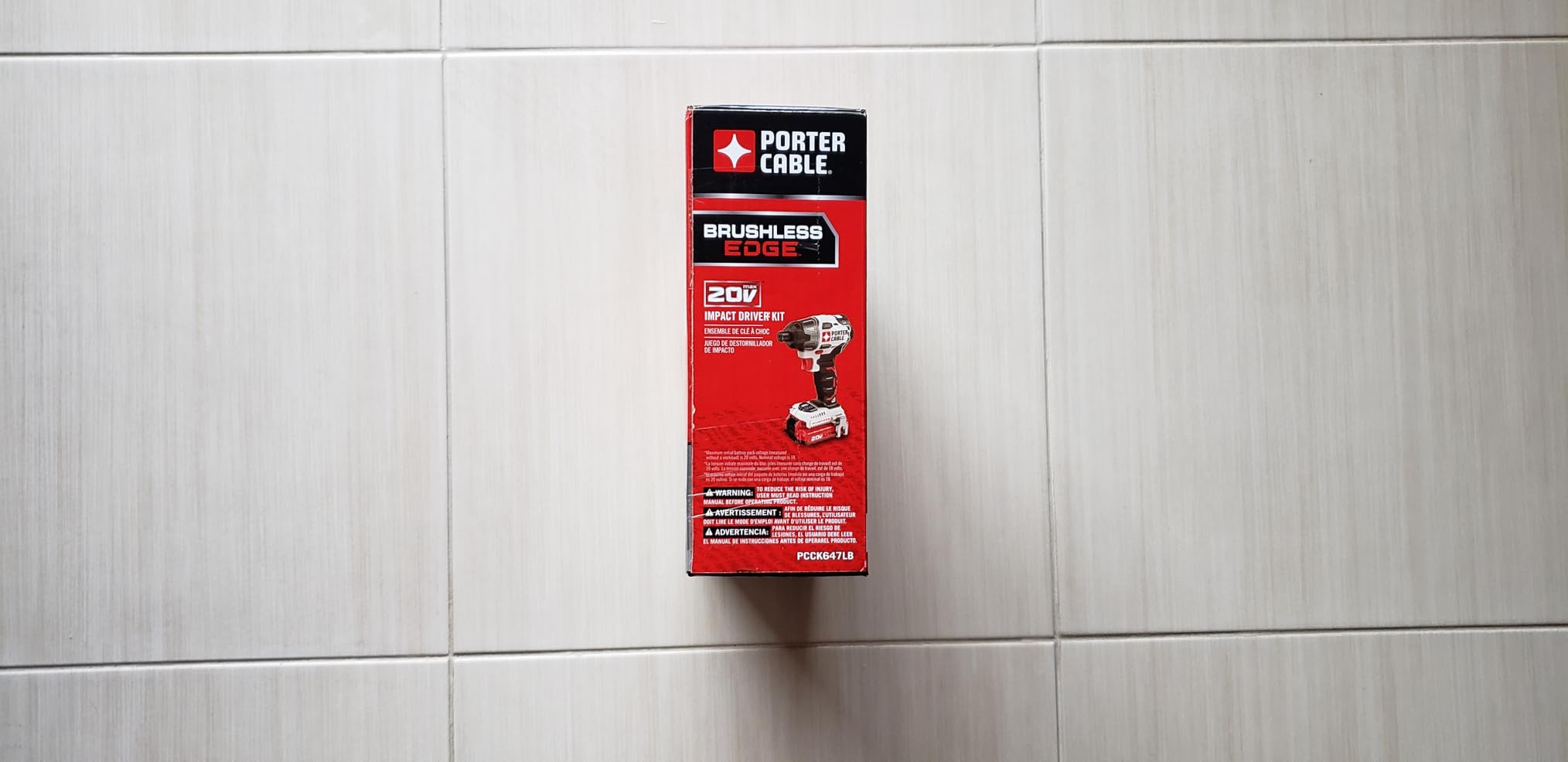 PORTER-CABLE 20V MAX Impact Driver, 1/4 Inch, 2,700 RPM, Battery and Charger Included (PCCK647LB) customer photo 1